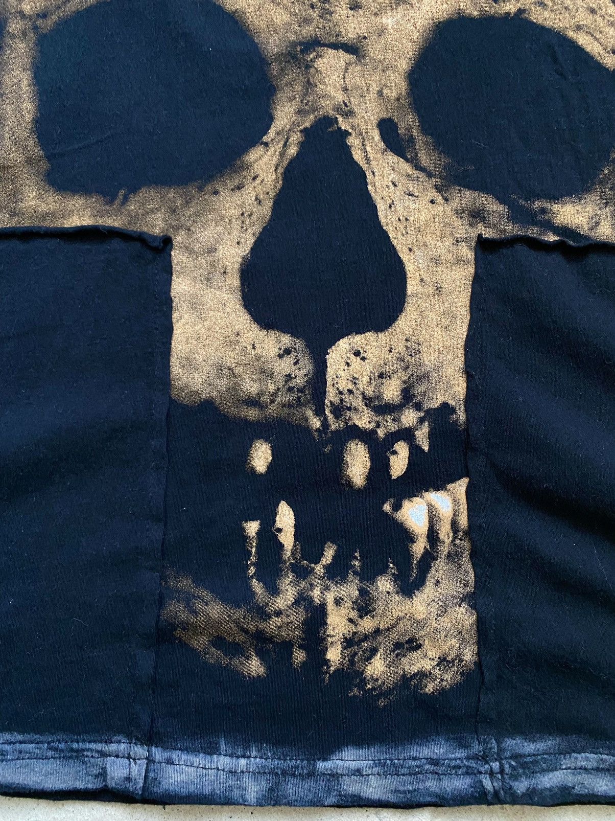 Band Tees Vintage Y2K Scull Patchwork T Shirt Japan Style Size US XXL / EU 58 / 5 - 9 Thumbnail