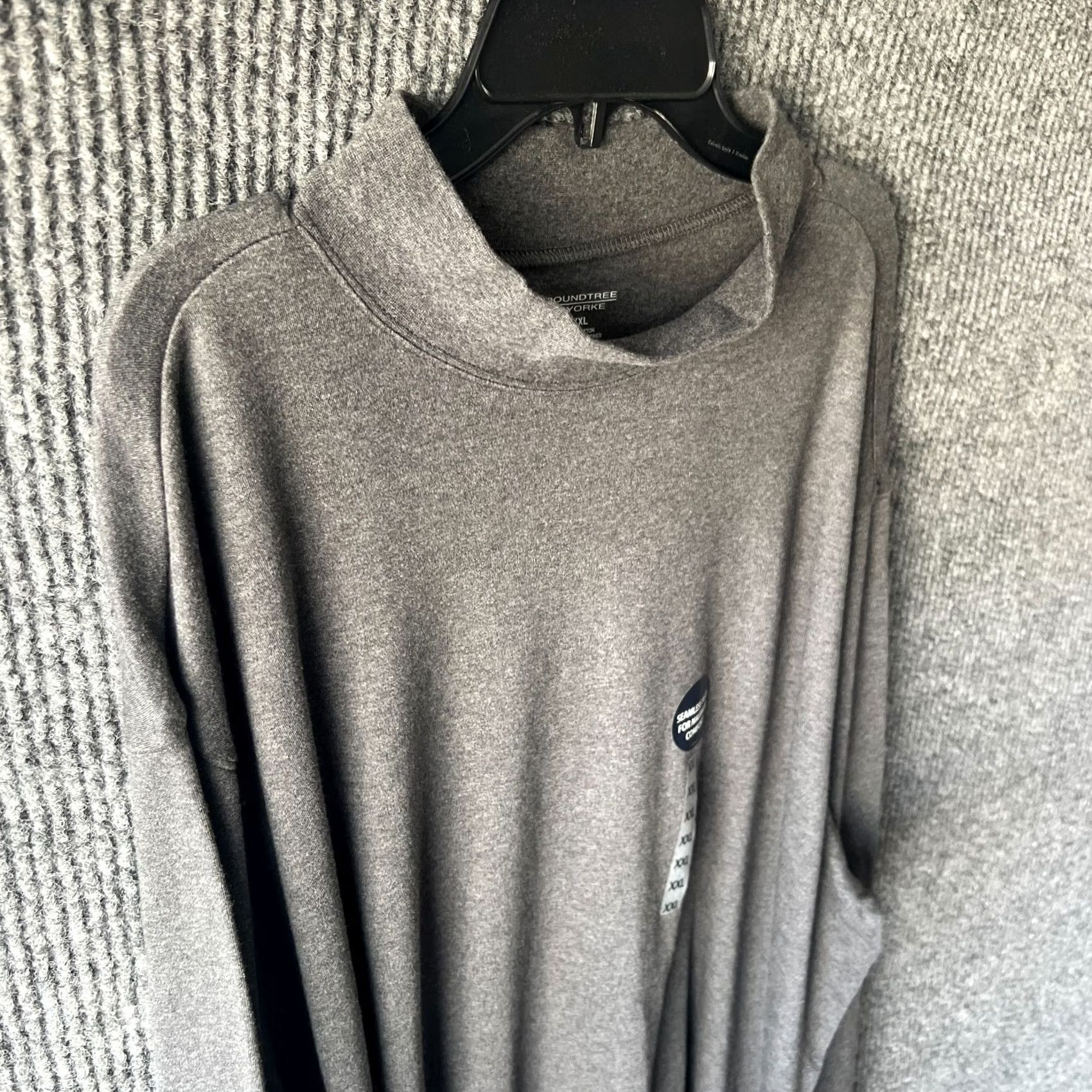 Roundtree & Yorke Roundtree & Yorke Sweater Mens 2XL Charcoal Mock Turtleneck Pullover Sweatshirt Size US XXL / EU 58 / 5 - 5 Thumbnail