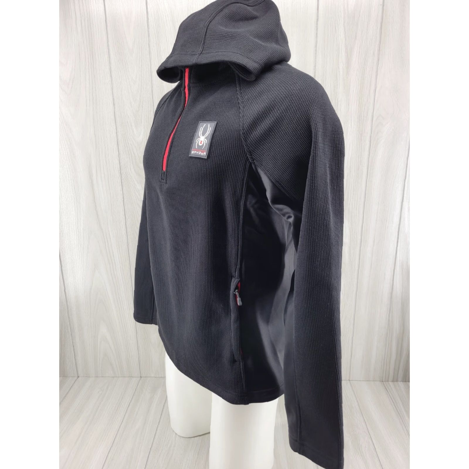 Spyder VINTAGE? No. NWT Spyder Softshell Jacket 1/4 Zip Mens Black M Hydroweb Warm? Size US M / EU 48-50 / 2 - 2 Thumbnail