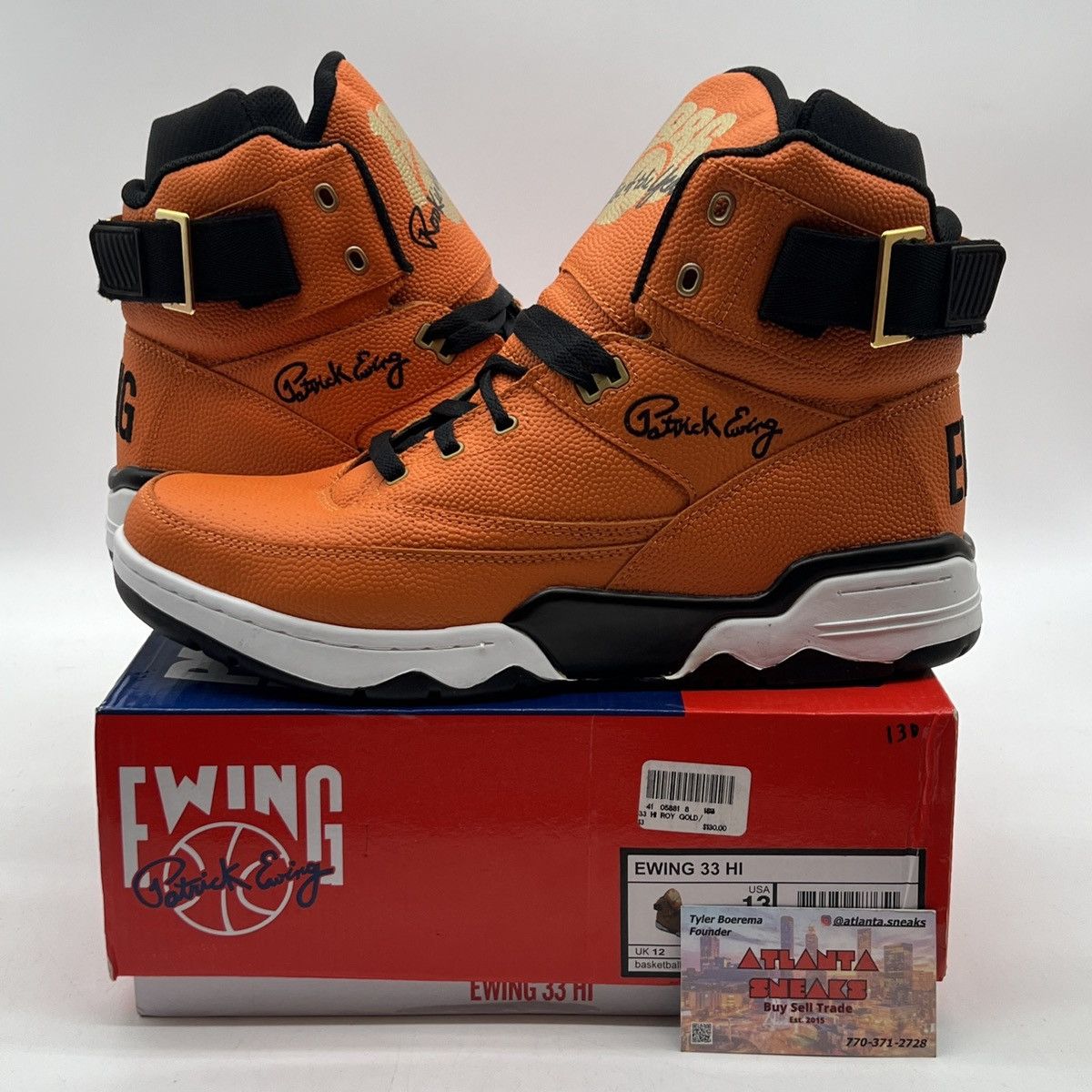 image of Ewing Athletics 33 Hi Shoes in Orange, Men's (Size 13)