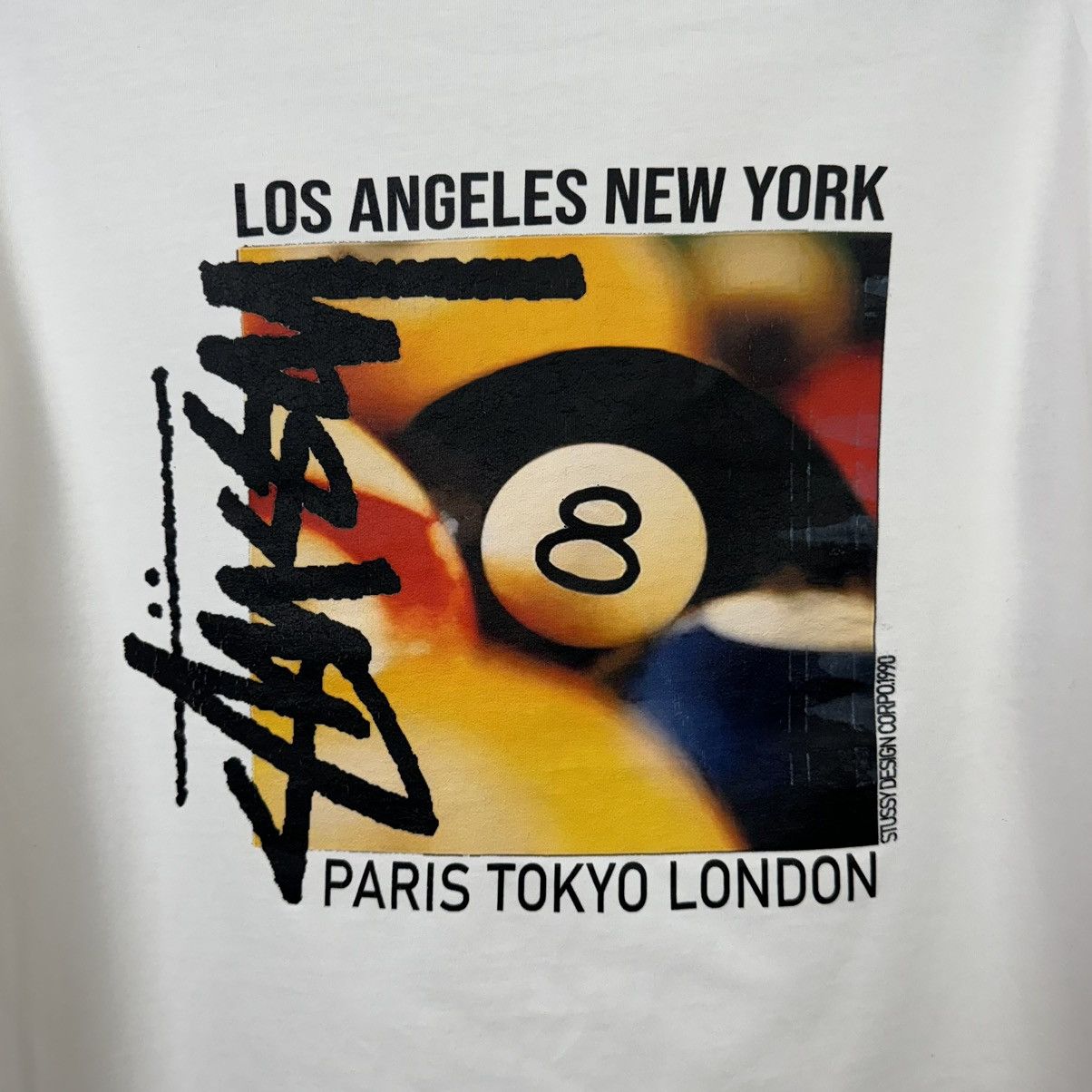 Stussy Stussy T shirt Billards Men L White Streetwear Y2K Rap Size US L / EU 52-54 / 3 - 7 Thumbnail