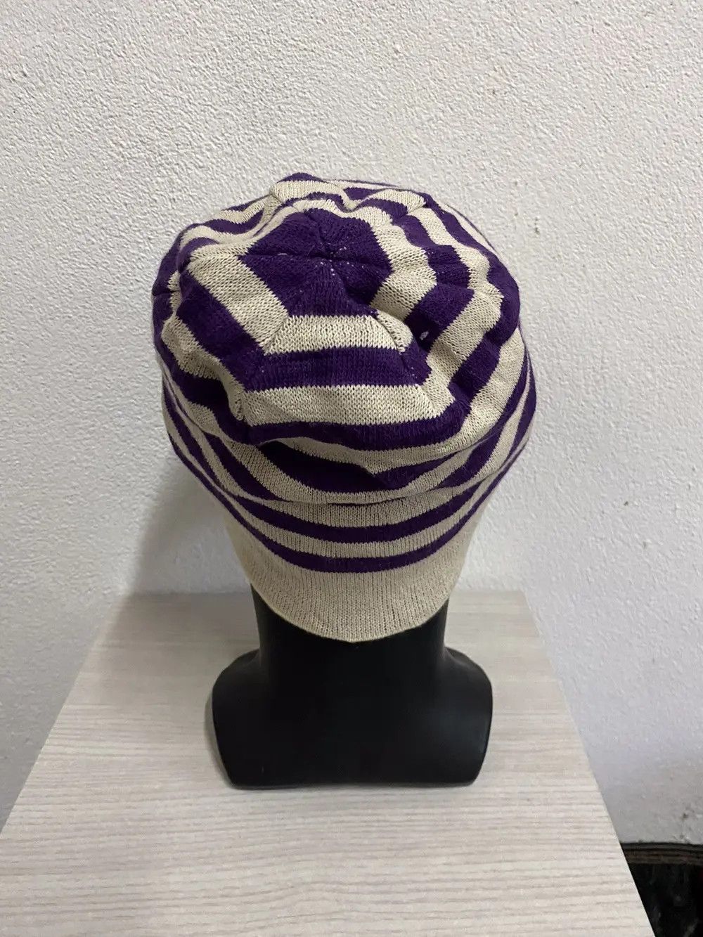 Japanese Brand Pearly Gates Stripe Design Beanie Hat Size ONE SIZE - 5 Thumbnail