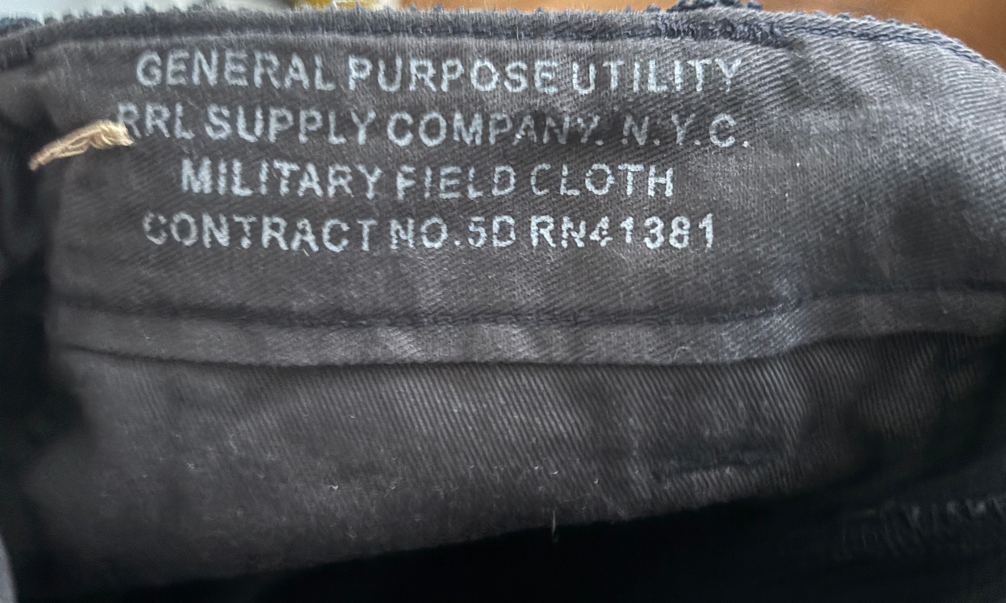 RRL Ralph Lauren $395 BNWT Officer's Black Corduroy Straight Fit Chino Pant Size US 29 - 9 Thumbnail