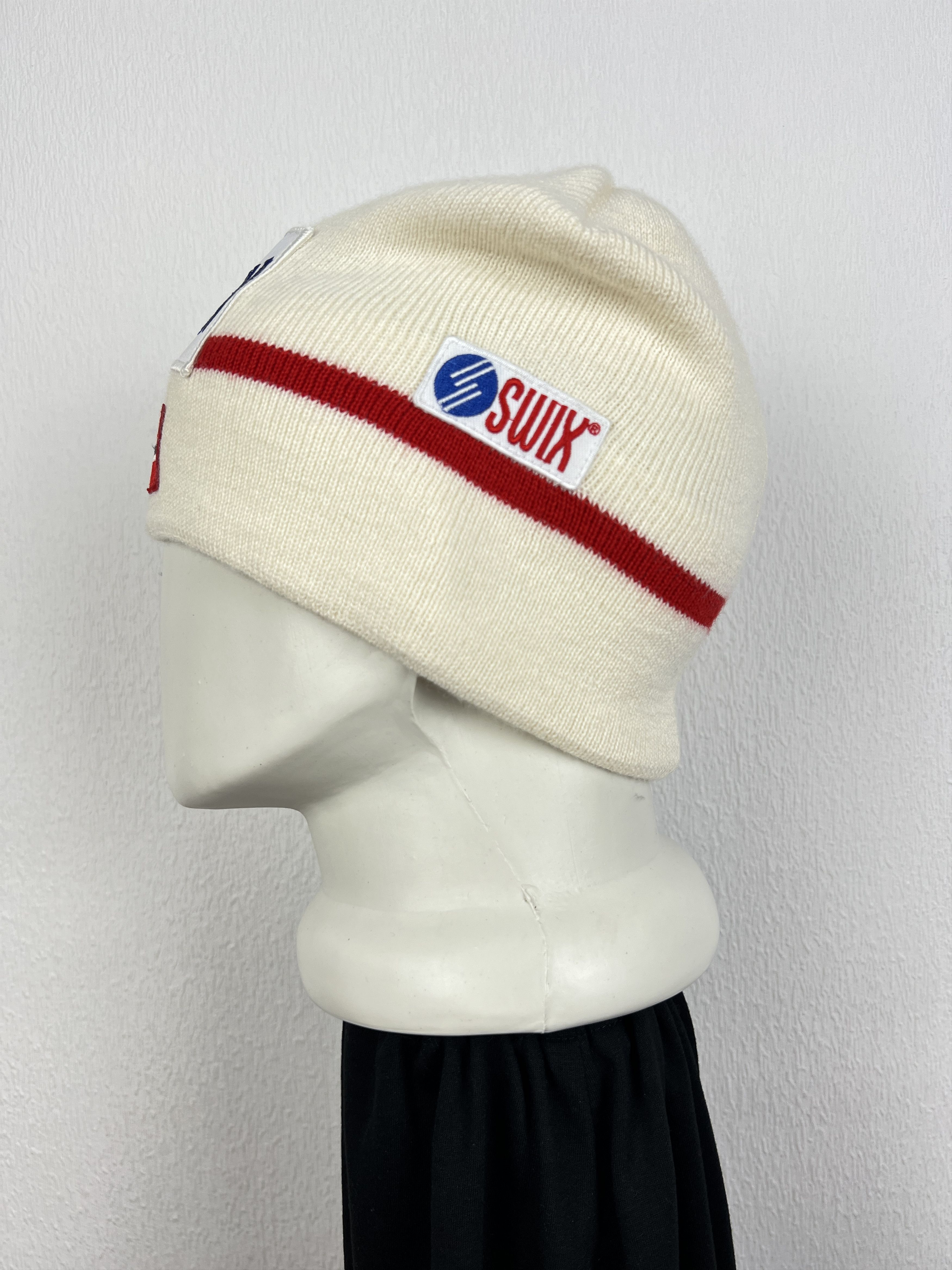Vintage Swix Beanie Hat Ski Cap Biathlon Lined Norway Flag Sport Size ONE SIZE - 4 Thumbnail