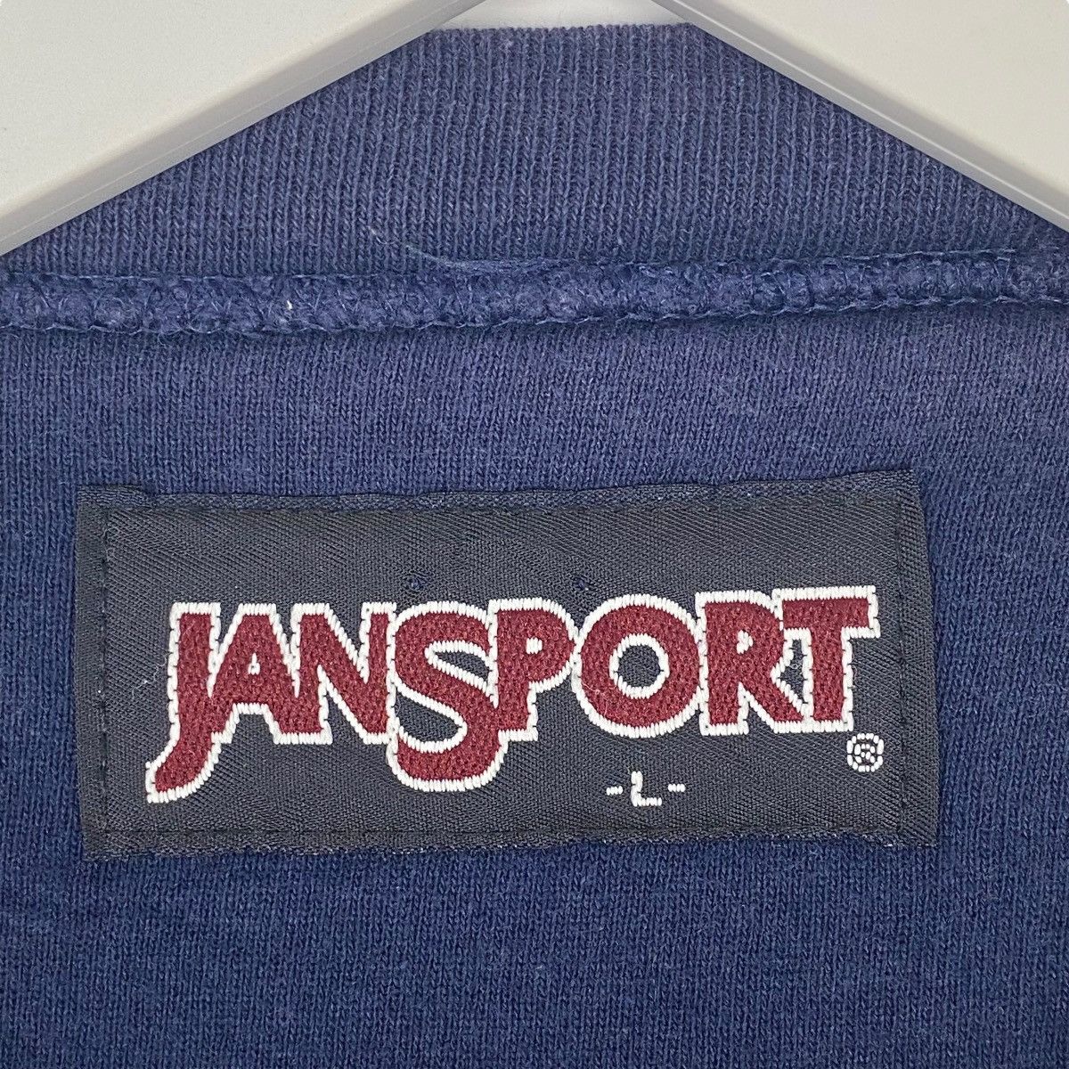 Other Vintage Jansport Crewneck Sweatshirt Big Logo Spellout Blue Size US L / EU 52-54 / 3 - 6 Thumbnail