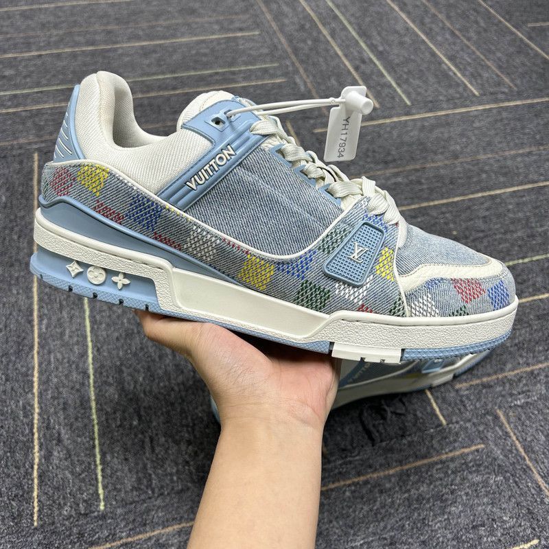 Louis Vuitton Louis Vuitton Denim Trainer Sneakers for Spring/Summer 2-25 Size US 9.5 / EU 42-43 - 7 Thumbnail
