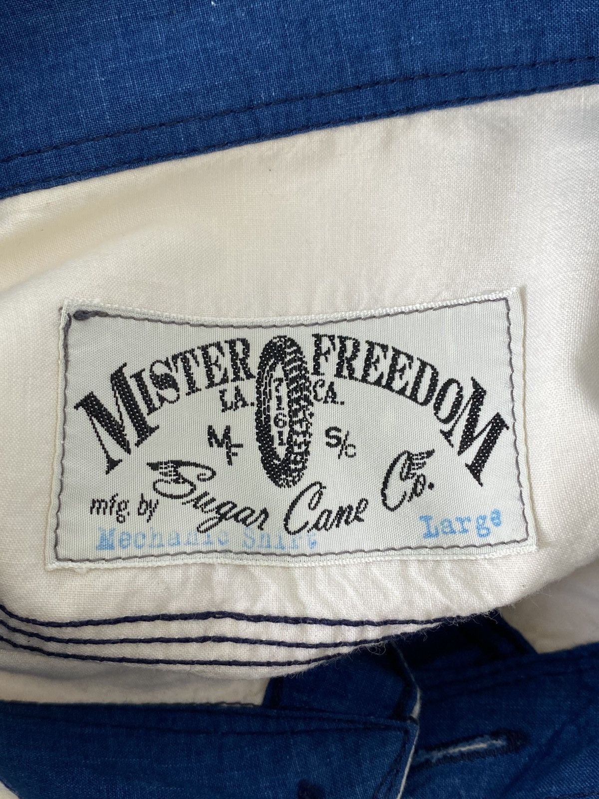 Mister Freedom × Sugar Cane Mister Freedom Sugarcane Chambray Shirt Size US L / EU 52-54 / 3 - 2 Thumbnail