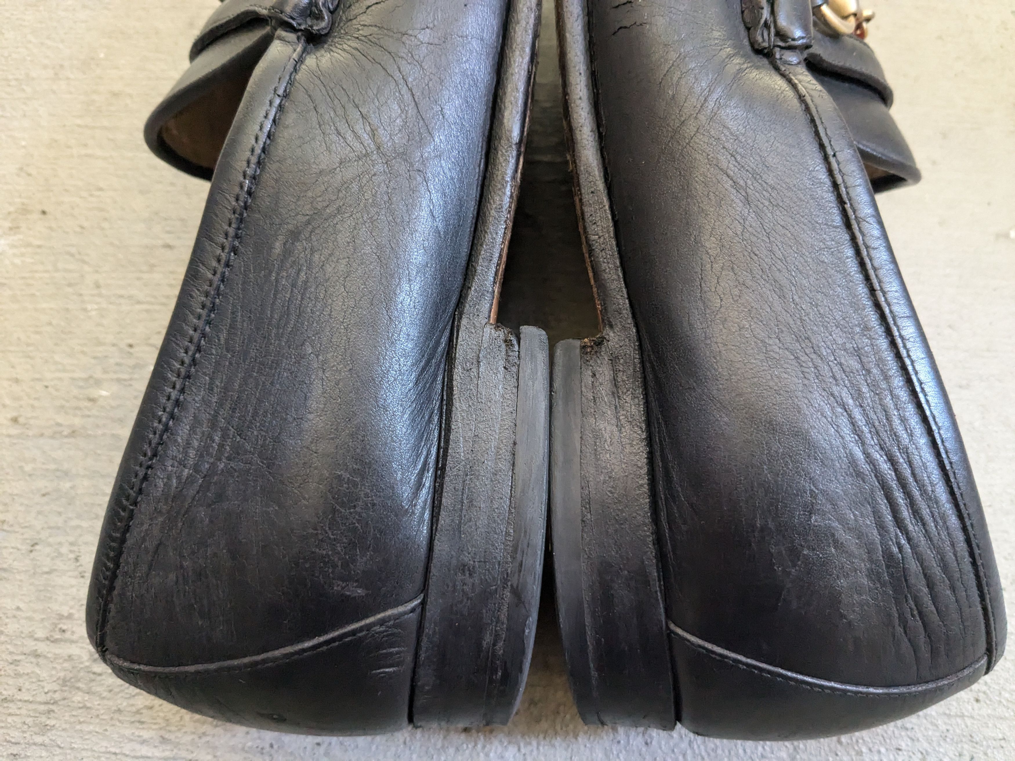 Gucci Gucci Jordaan Horsebit Loafers Black 10 Leather Mules Size US 10 / EU 43 - 10 Thumbnail