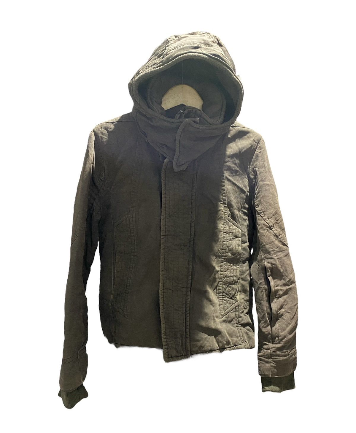 image of 14Th Addiction x Archival Clothing Codes Combine Archive Jacket Issey Style in Army Khaki (Size Med