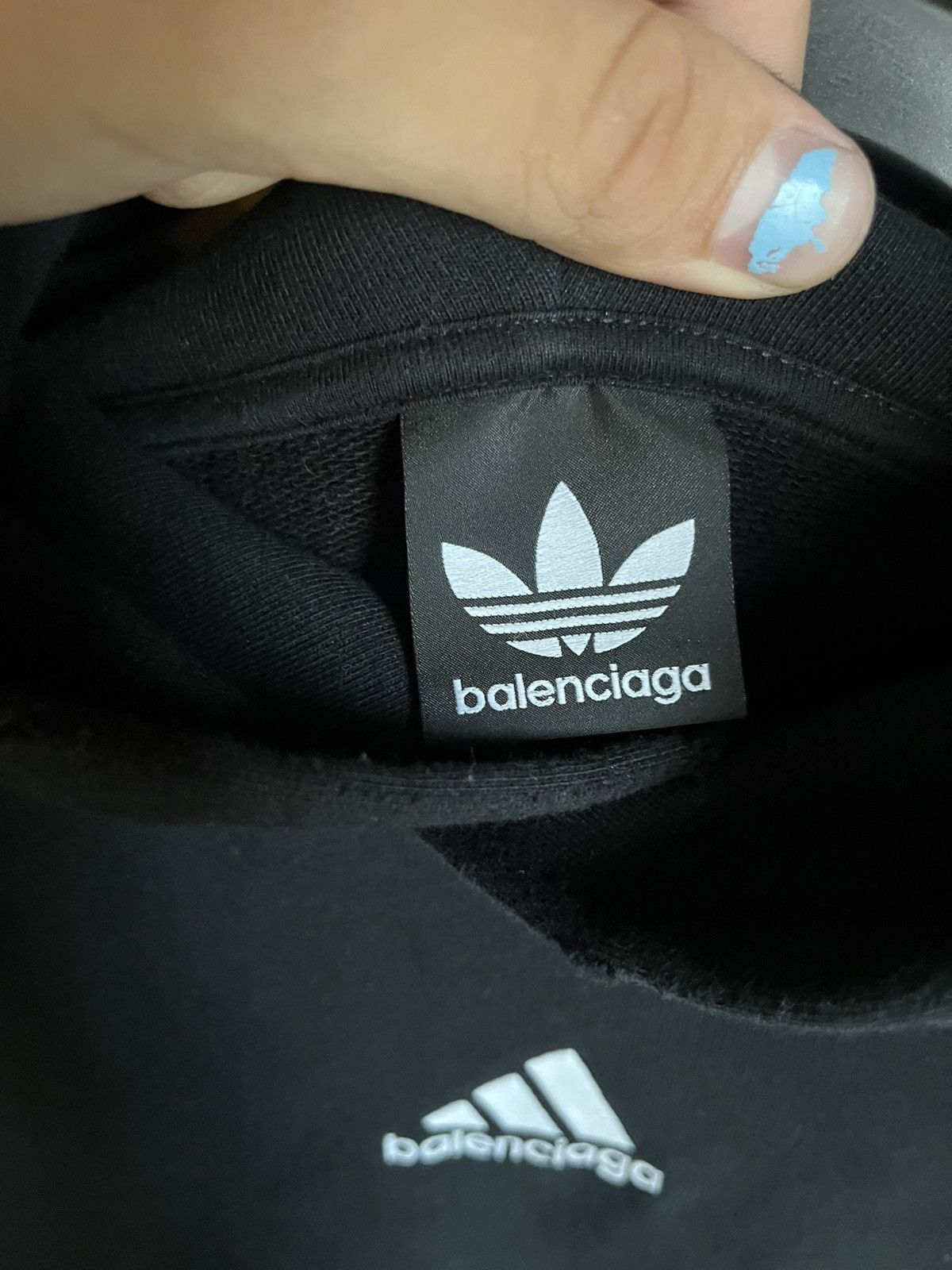 Adidas × Balenciaga Balenciaga adidas 90s hoodie Size US L / EU 52-54 / 3 - 7 Thumbnail