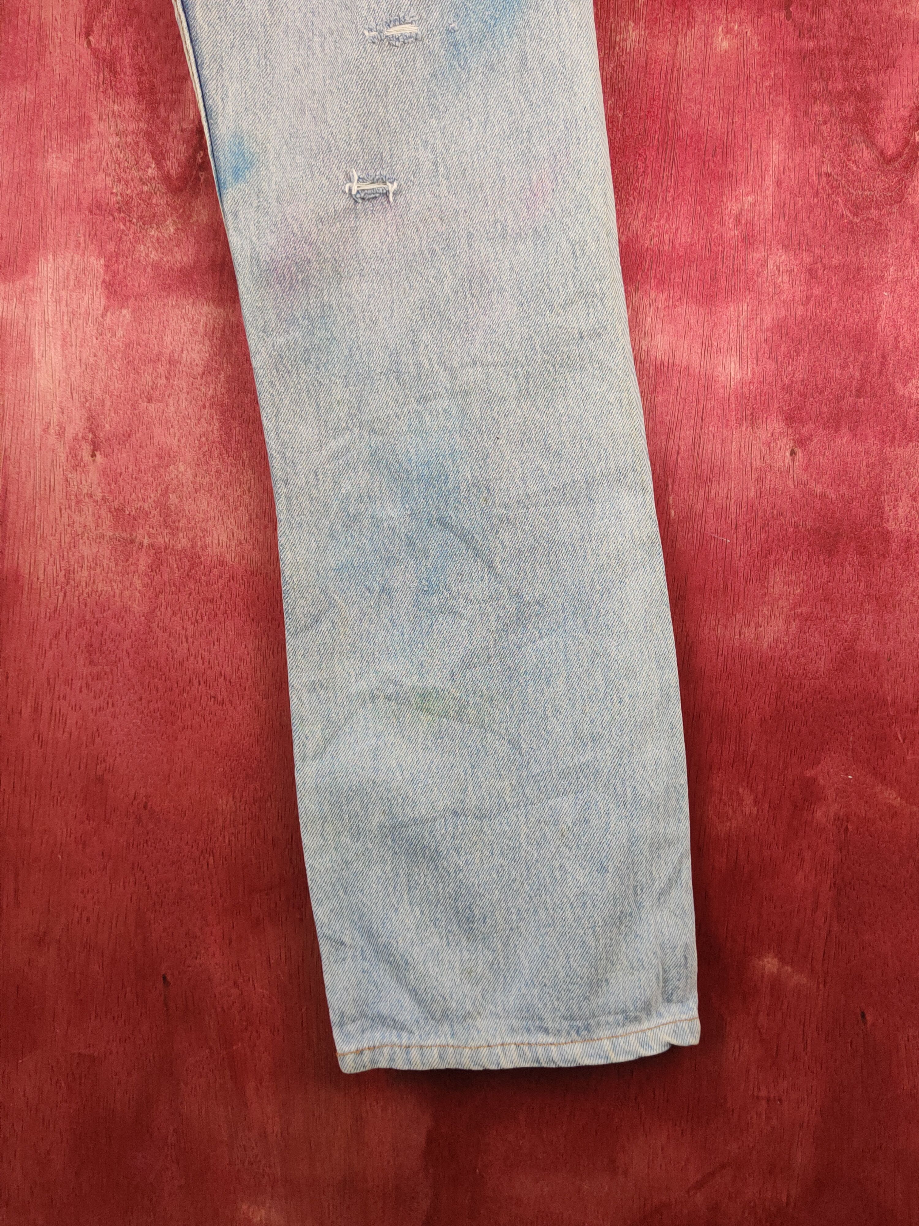 Levi's DL 501 Levi's X Super Lovers Distressed Ripped denim #S2358 Size US 28 / EU 44 - 14 Thumbnail