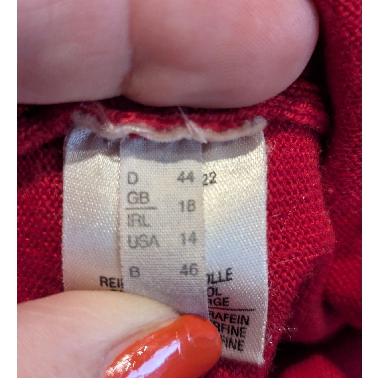 Other Marz Wool Turtleneck Sweater Red Size 14 Size XL / US 12-14 / IT 48-50 - 6 Thumbnail