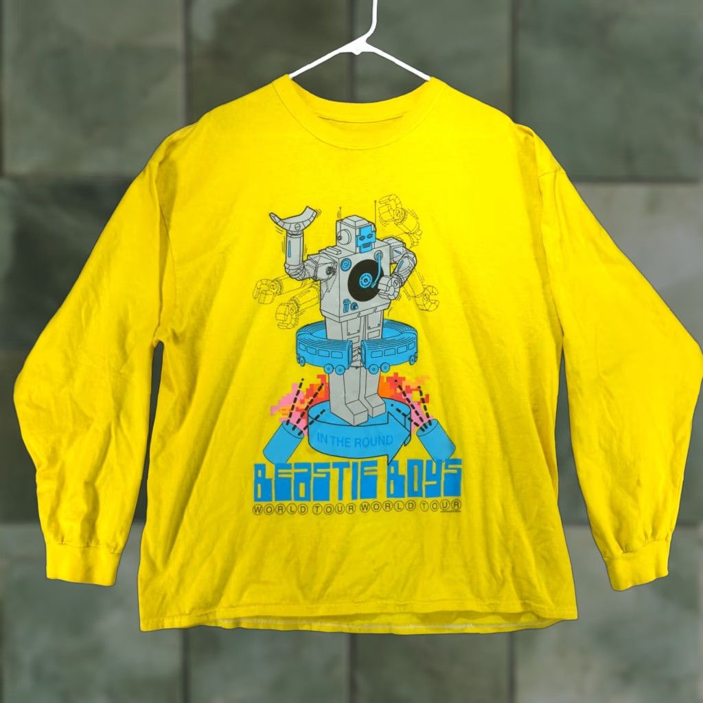 Vintage Beastie Boys In The Round World Tour (2018 Release) Long Sleeve T-Shirt Size L Size US L / EU 52-54 / 3 - 1 Thumbnail