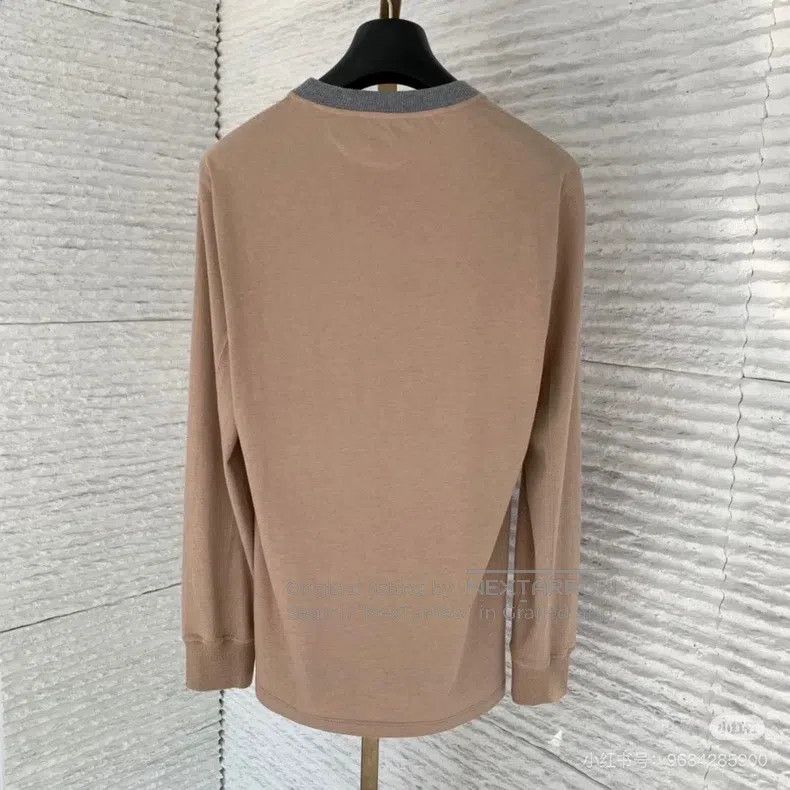Brunello Cucinelli Brunello Cucinelli Men's Round Neck Long Sleeve T-Shirt, 1 Size US S / EU 44-46 / 1 - 9 Thumbnail