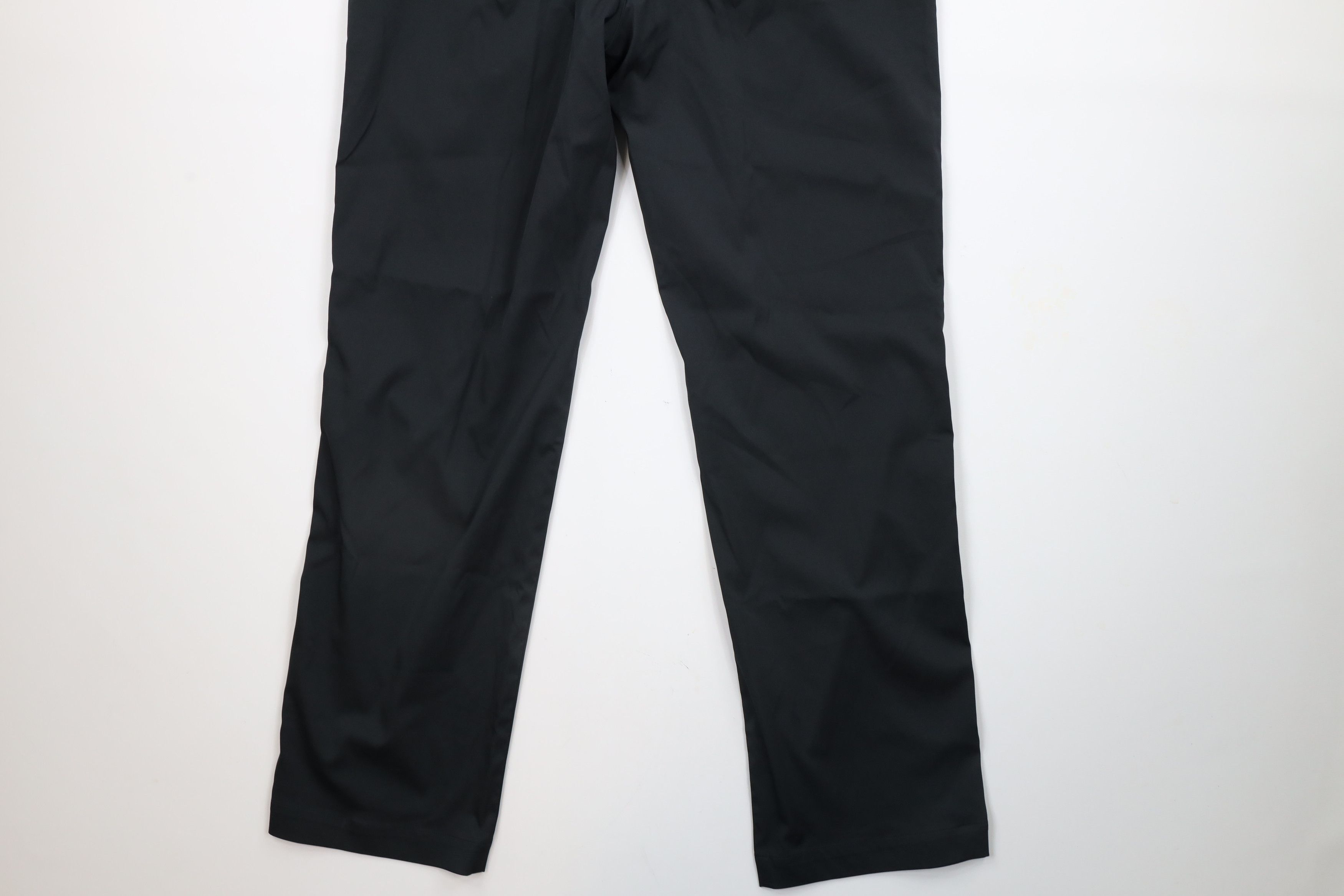 Nike × Vintage Nike Golf Mini Swoosh Flat Front Tech Chino Pants Black Size US 34 / EU 50 - 11 Thumbnail