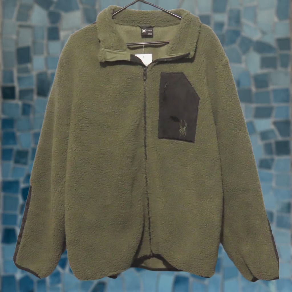 Spyder Spyder Jacket Green Fleece Bomber Full Zip Pockets Embroidered Logo Insulated All Seasons Adult Mens XL L? Size US L / EU 52-54 / 3 - 1 Thumbnail