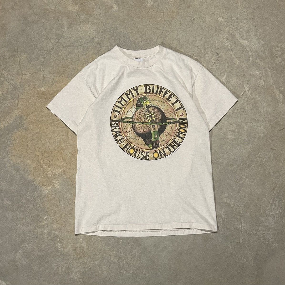 Band Tees × Vintage Crazy Vintage 90s Jimmy Buffet Beach House on the Moon Tee Size US L / EU 52-54 / 3 - 1 Thumbnail