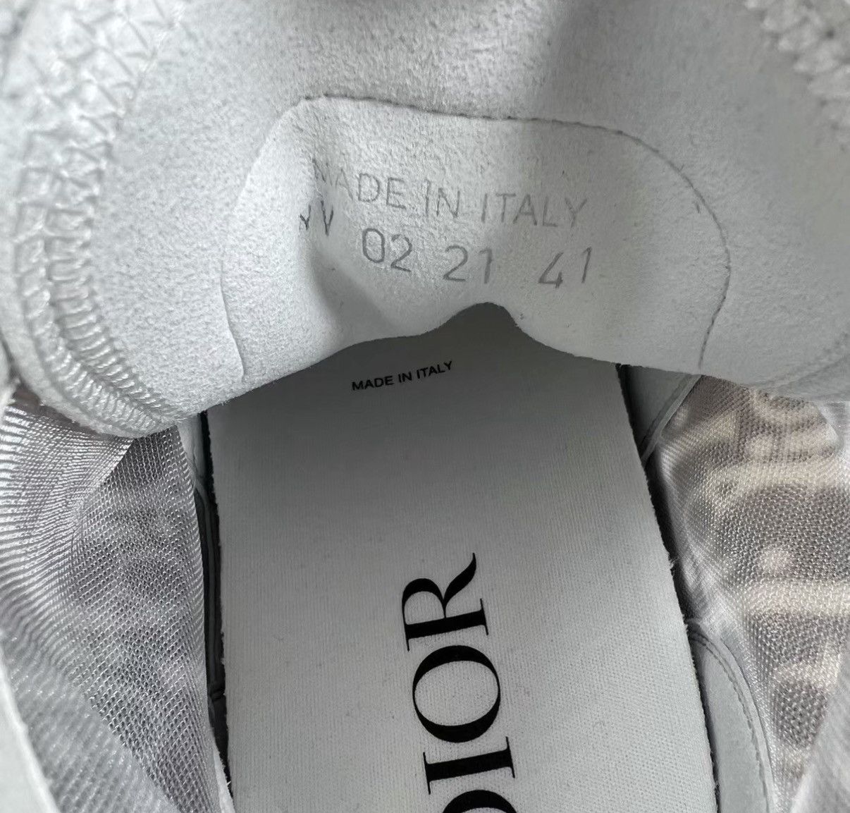 Dior Dior B23 Black & White Mesh High-Top Sneakers J41 Size US 8.5 / EU 41-42 - 5 Thumbnail
