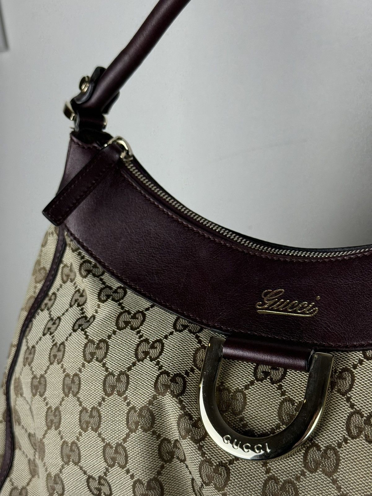 Gucci Leather shoulder bag Gucci Abbey monogram GG original item Size ONE SIZE - 4 Thumbnail