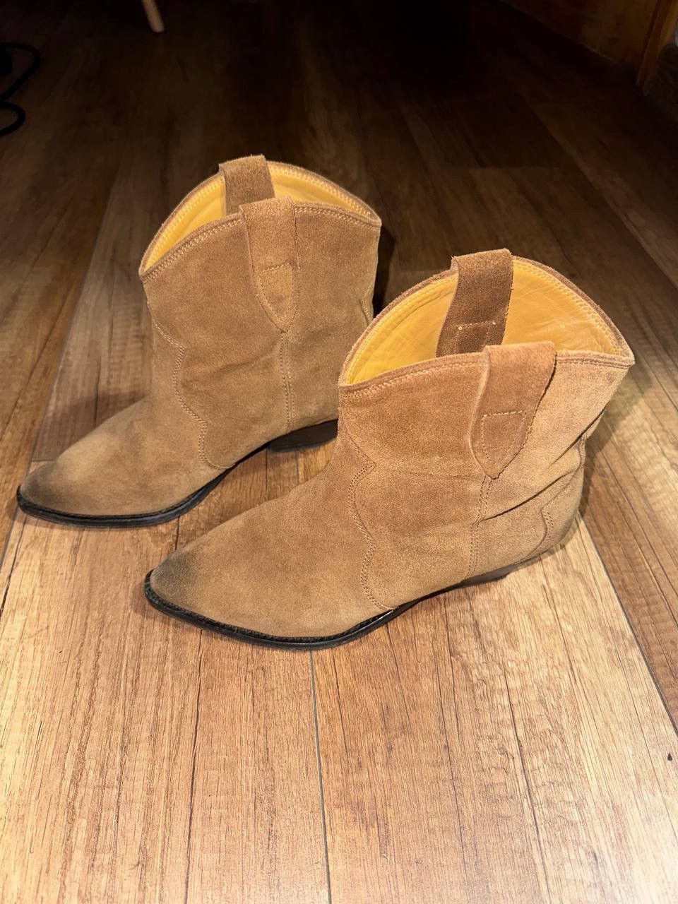 Isabel Marant Isabel Marant Dewina Suede Western Boots Camel 38 Size US 8 / IT 38 - 1 Thumbnail