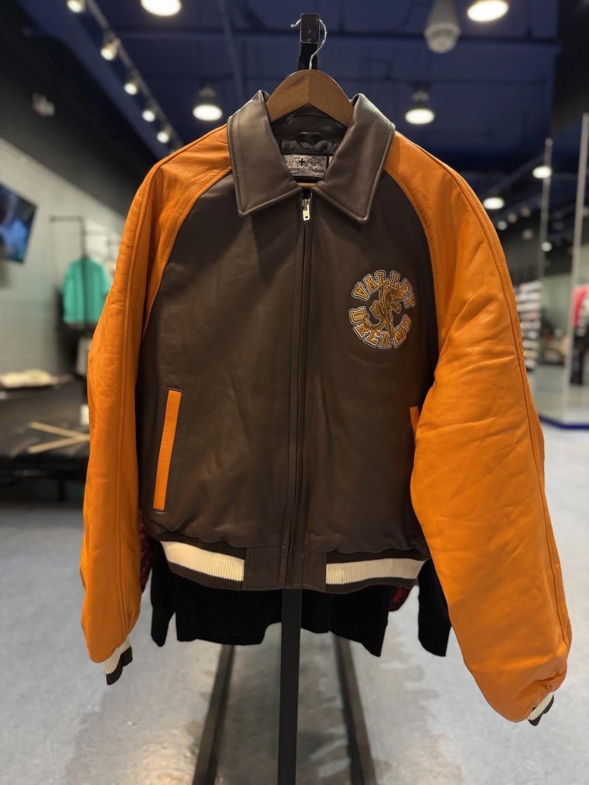Other ValeLives Valley Leather Jacket Brown Orange Authentic Small Size US S / EU 44-46 / 1 - 2 Thumbnail