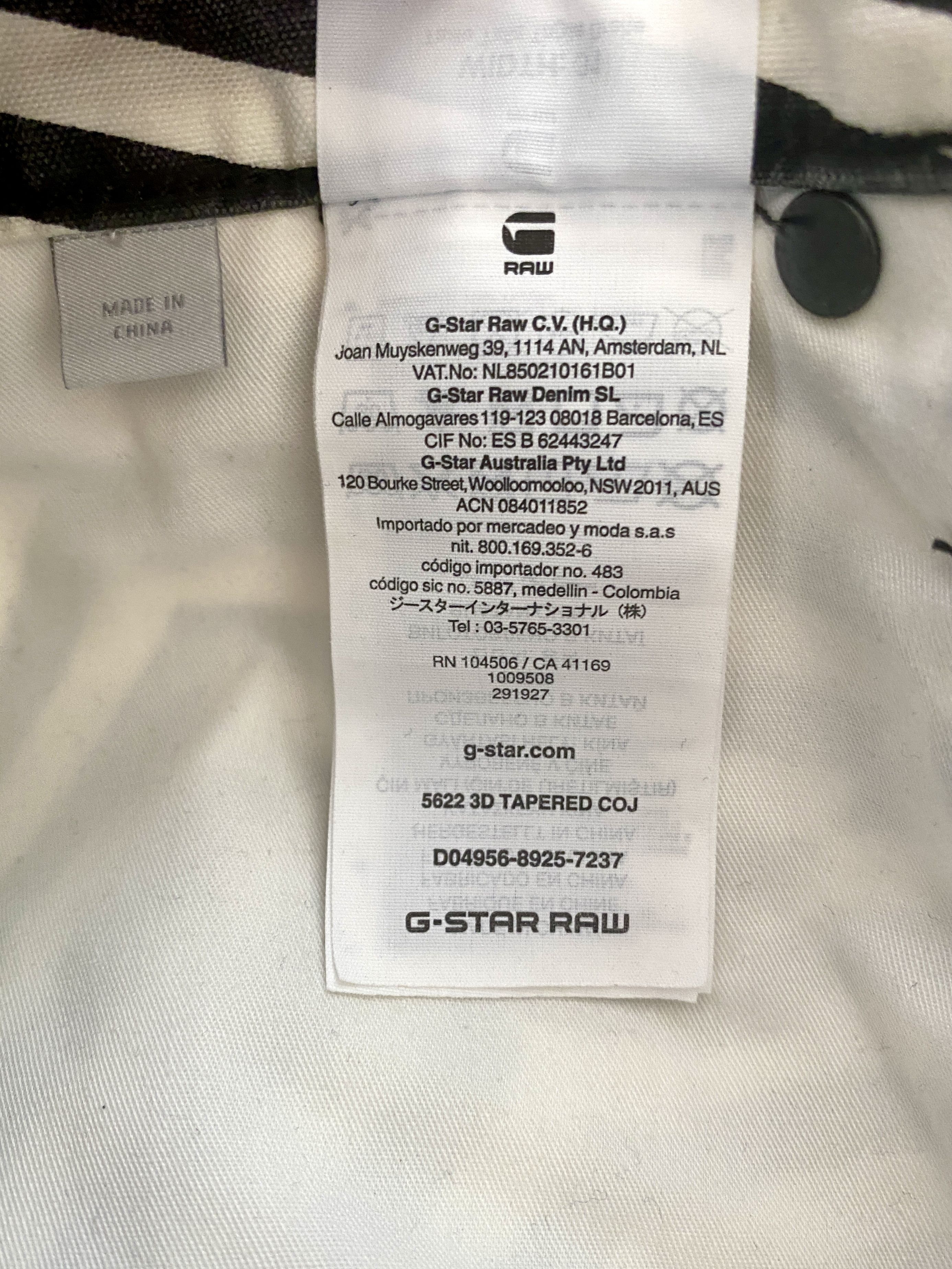 G-Star G-Star RAW 5622 3D Tapered Size US 31 - 8 Thumbnail