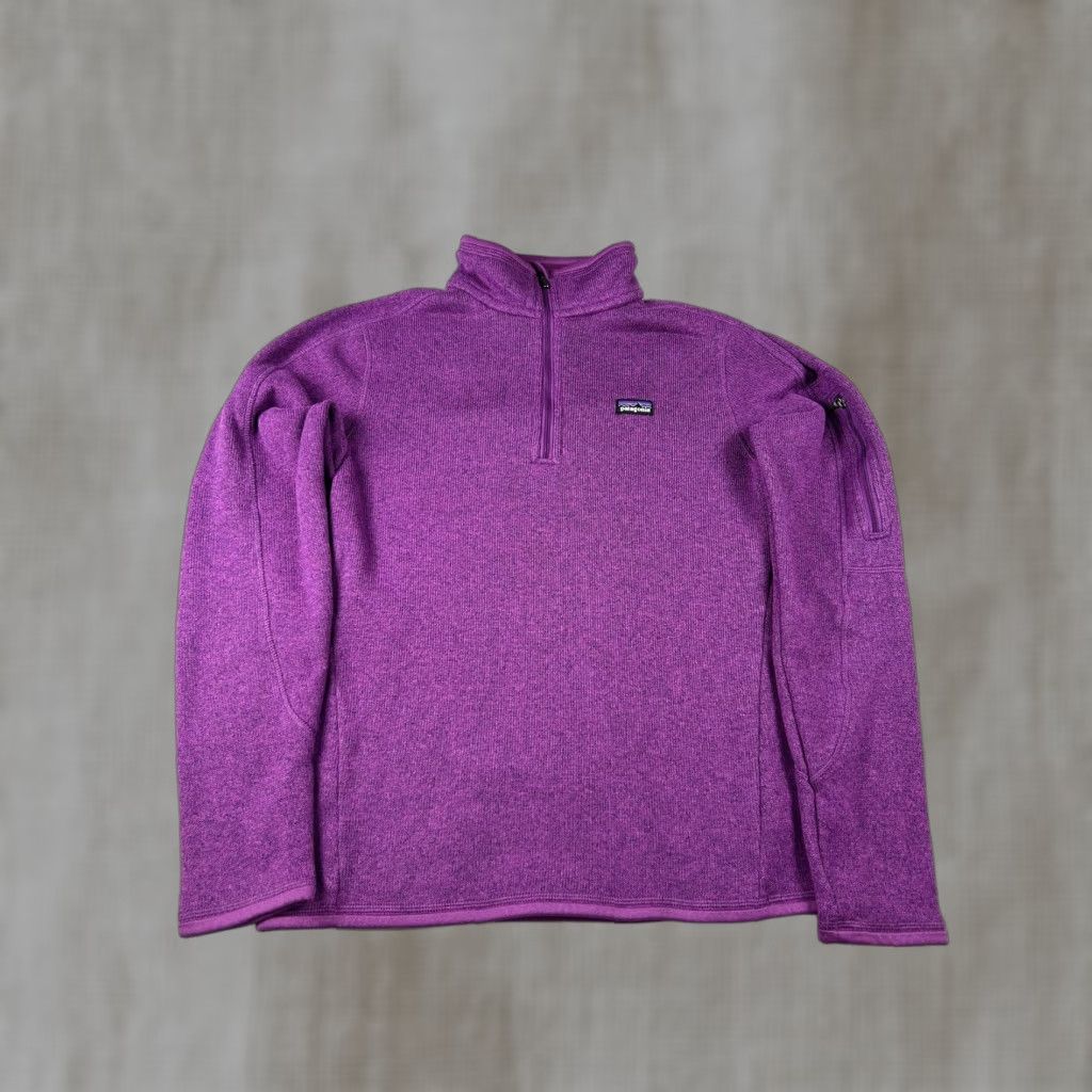 Patagonia Patagonia Sweater Womens Small Purple 1/4 Zip Fleece Pullover Raglan Sleeve Mock Neck Size S / US 4 / IT 40 - 1 Thumbnail