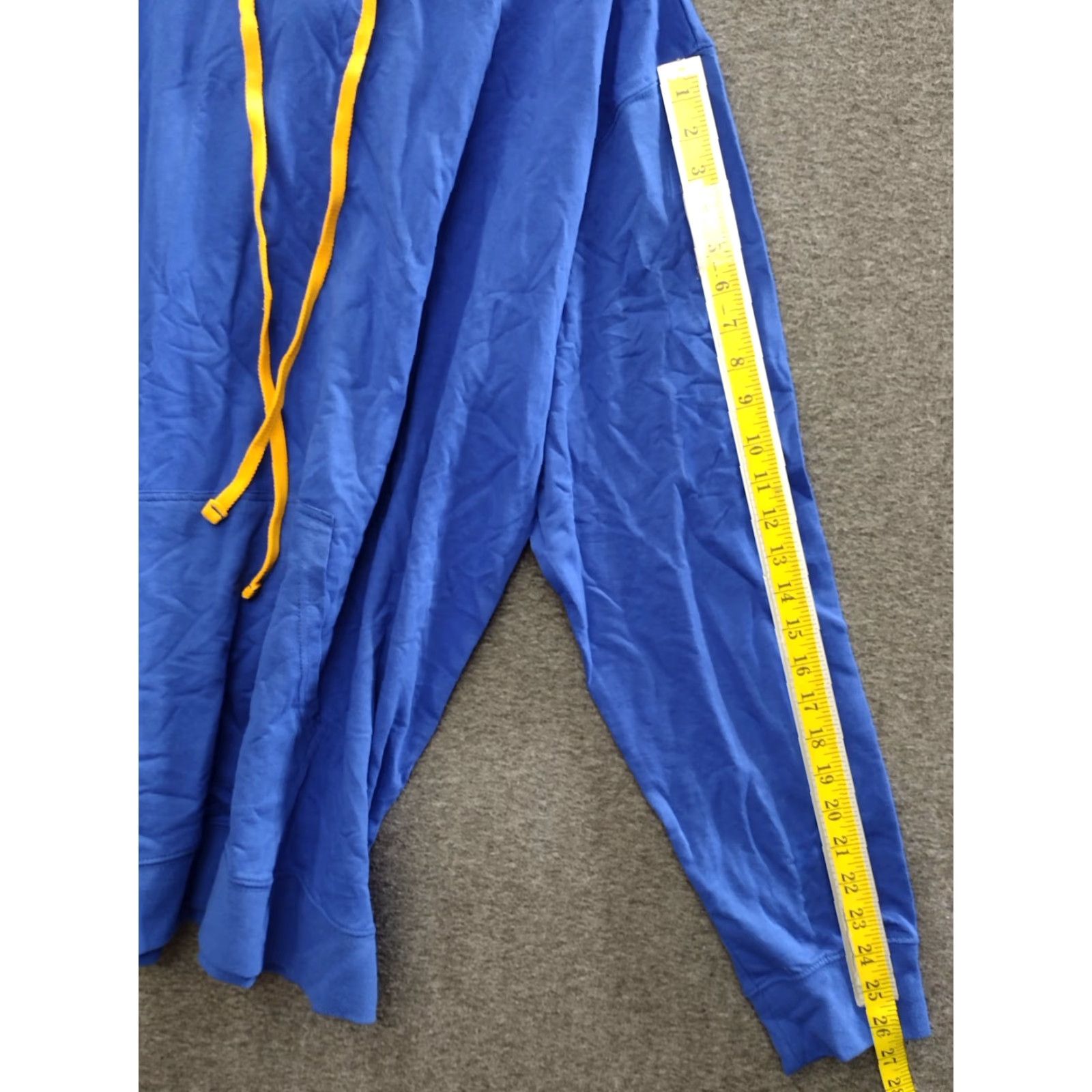 Next Level Next Level Hoodie Pullover 3XL Unisex Lightweight Blue/Yellow Kangaroo Pockets Hooded Blue Solid Mens Size US XXL / EU 58 / 5 - 5 Thumbnail