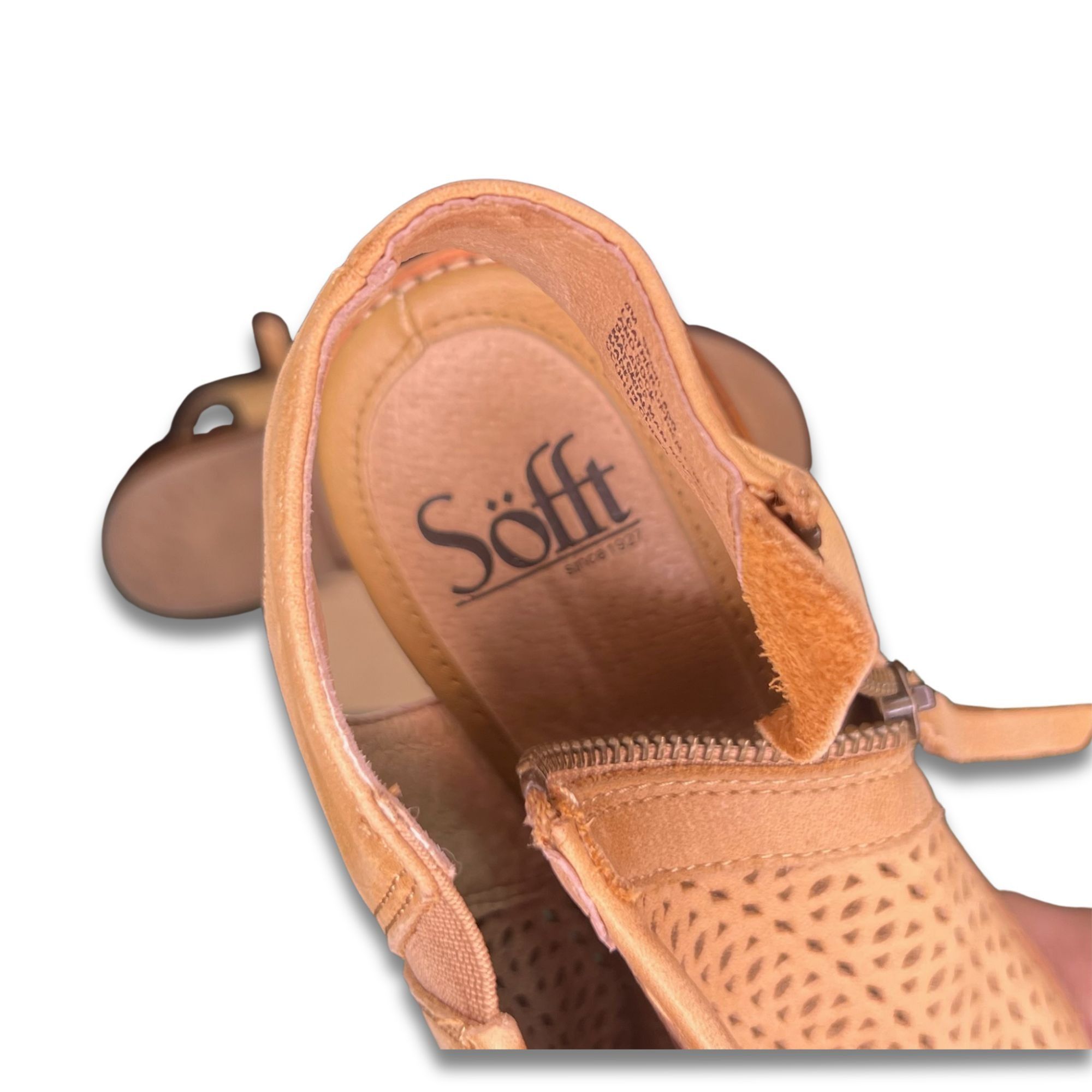 Other Söfft Nalda Perforated Leather Sandals With Side Zipper - Wo Size US 8 / IT 38 - 5 Thumbnail