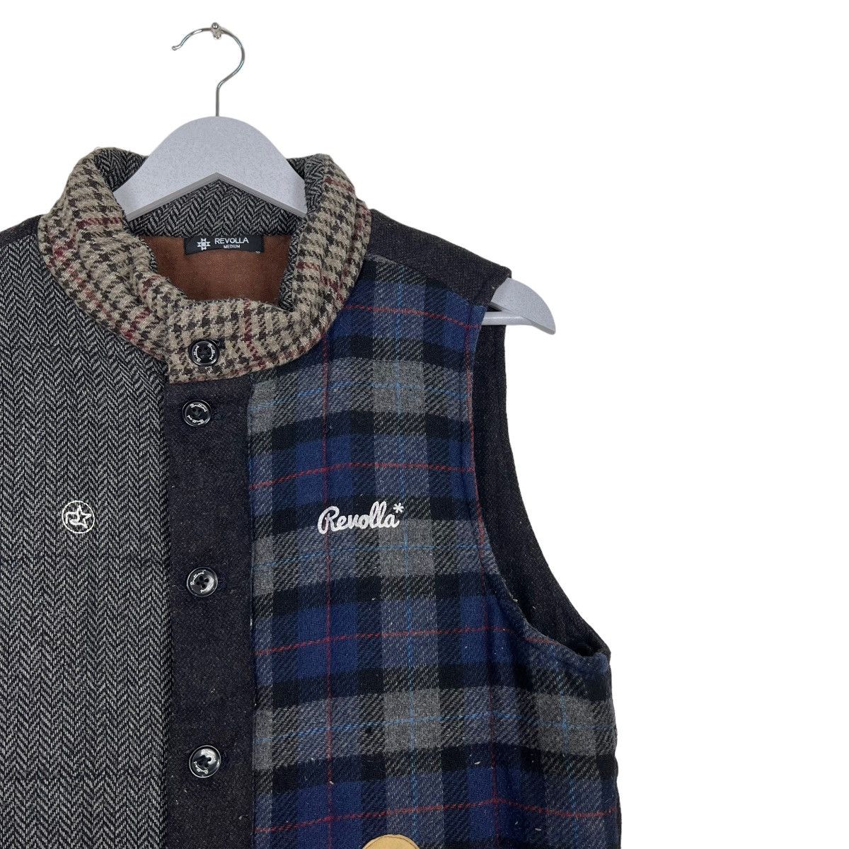 Japanese Brand 🔥 REVOLLA REMAKE PATCHWORK TANK TOP JACKET Size US M / EU 48-50 / 2 - 6 Thumbnail