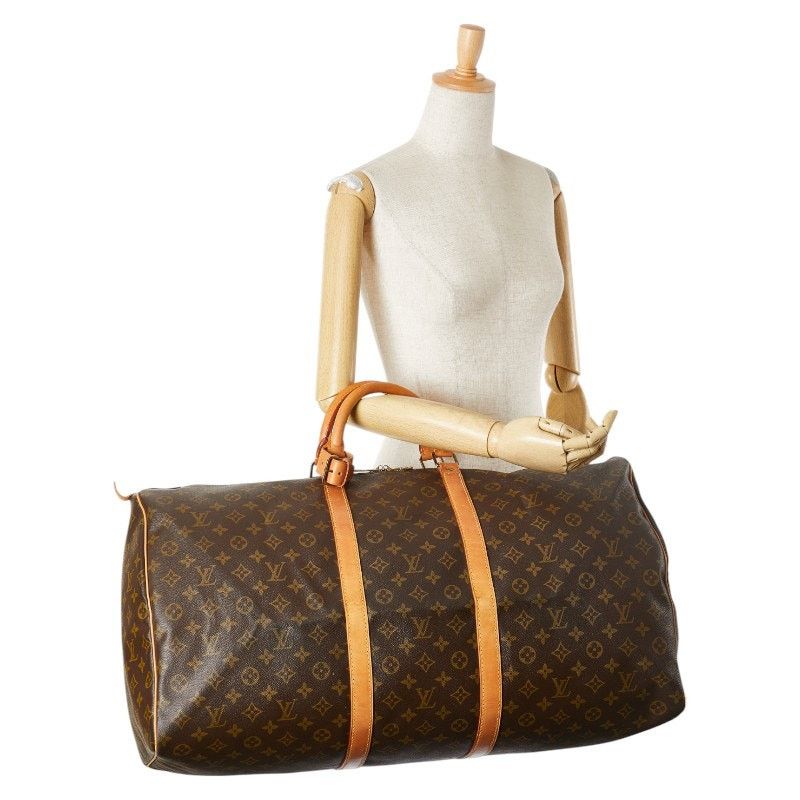 Louis Vuitton Louis Vuitton Monogram Keepall Bandouliere 60 Boston Bag Size ONE SIZE - 10 Thumbnail