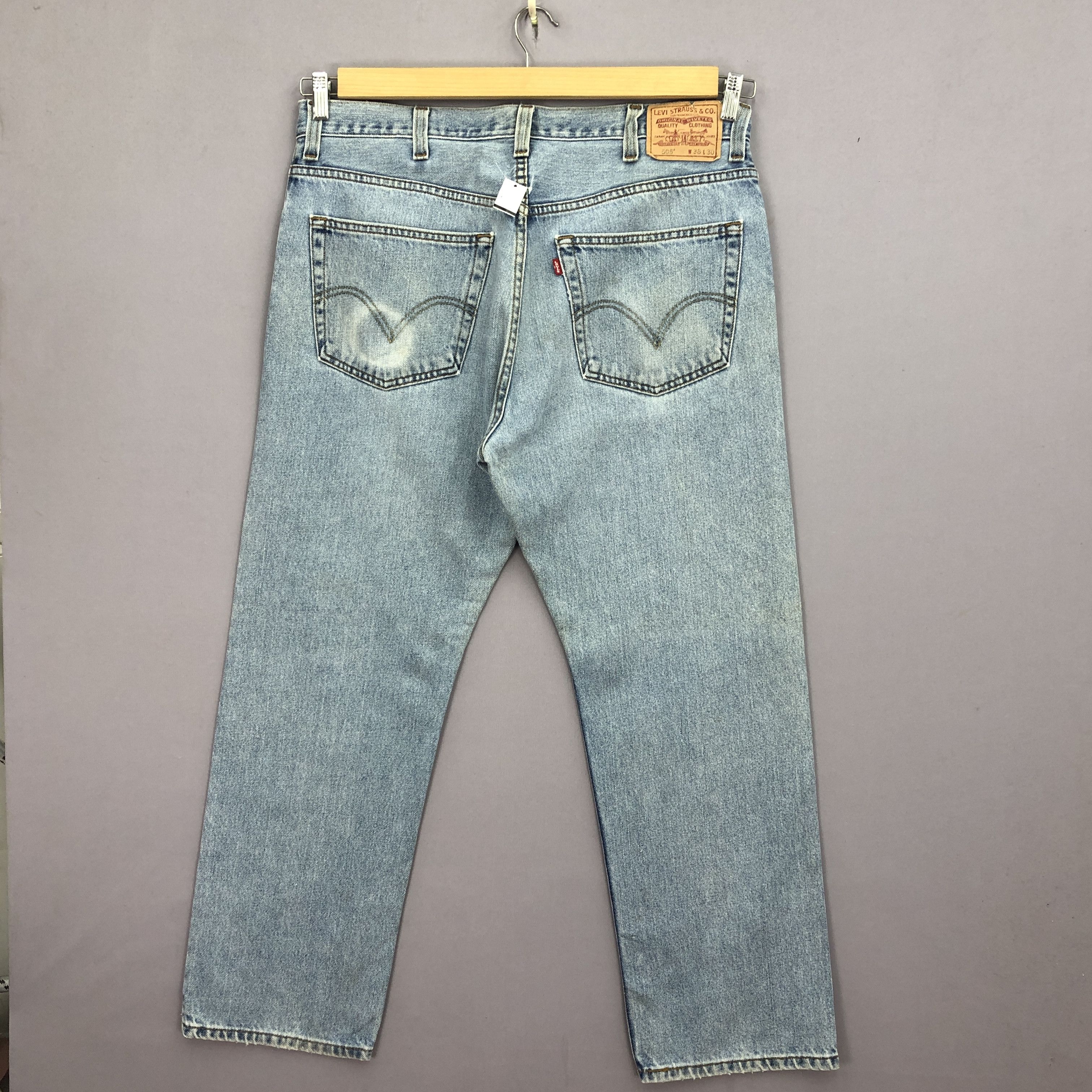 Levi's × Vintage Vintage Y2K Levis 505 Jeans Levi's Stonewash Faded Denim Size US 38 / EU 54 - 2 Thumbnail