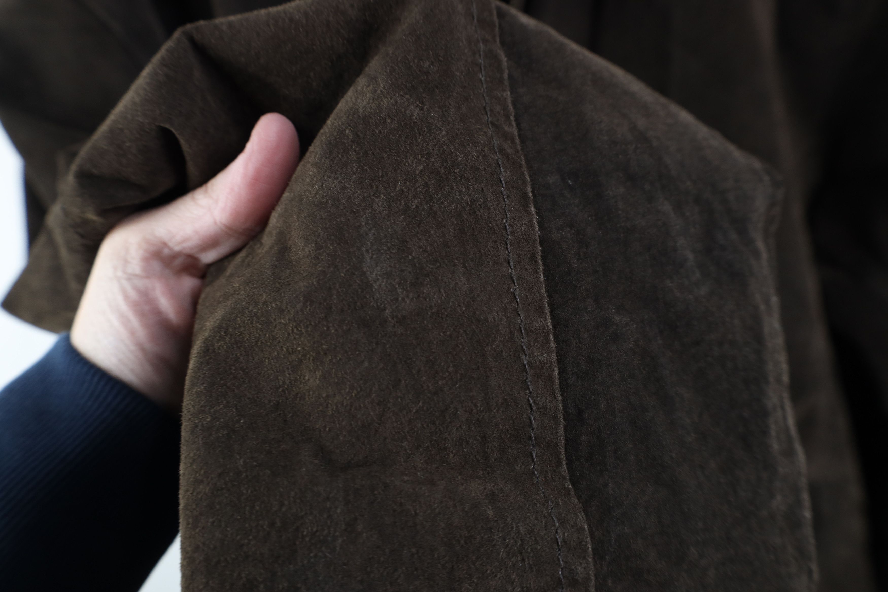 Vintage Vintage 90s Streetwear Suede Leather Bomber Jacket Brown Size US XXL / EU 58 / 5 - 7 Thumbnail