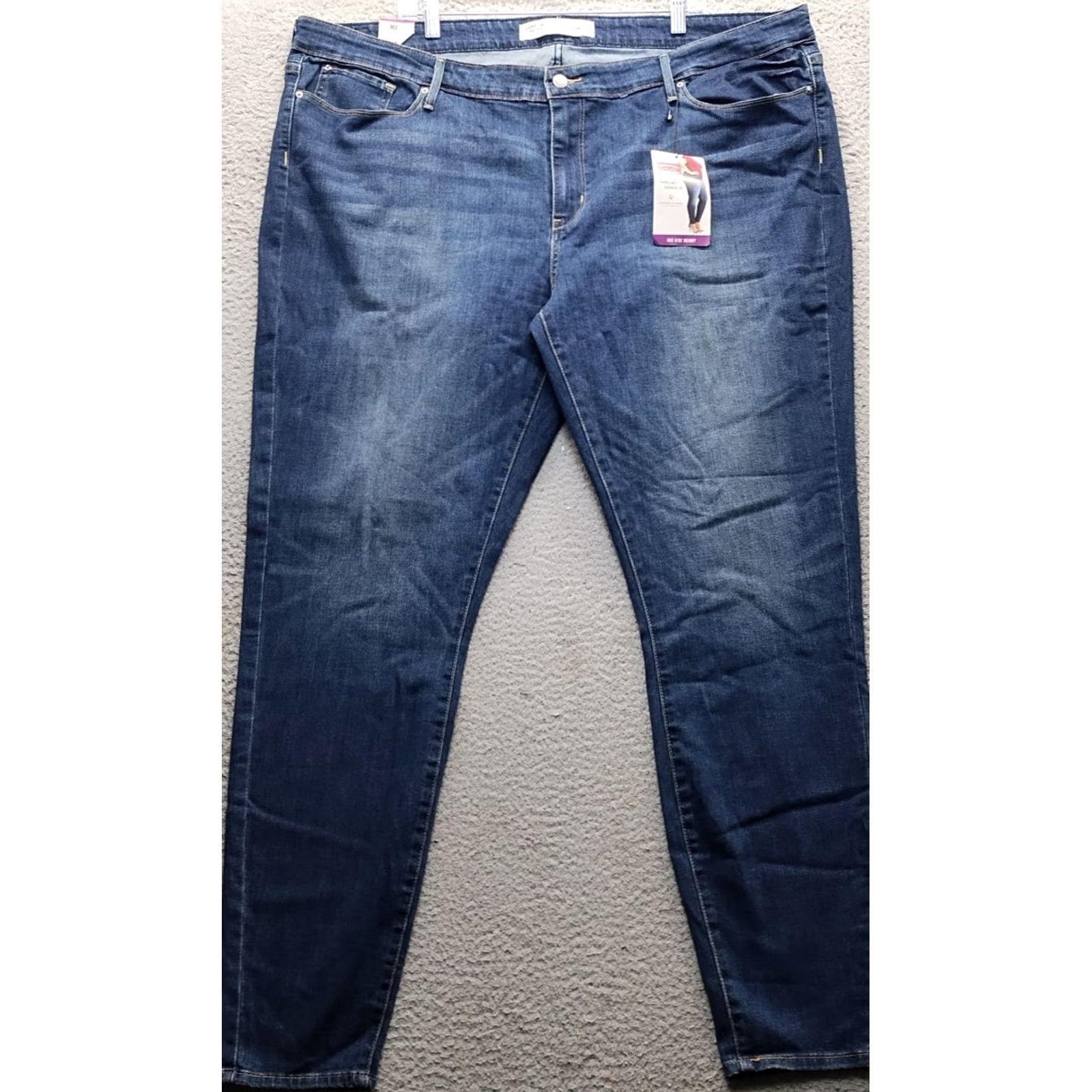 Levi's Levi's Signature by Levi Strauss & Co. Jeans Womens 28W Blue Denim Mid Rise Skinny Leg Jeans Size 28" / US 6 / IT 42 - 2 Thumbnail