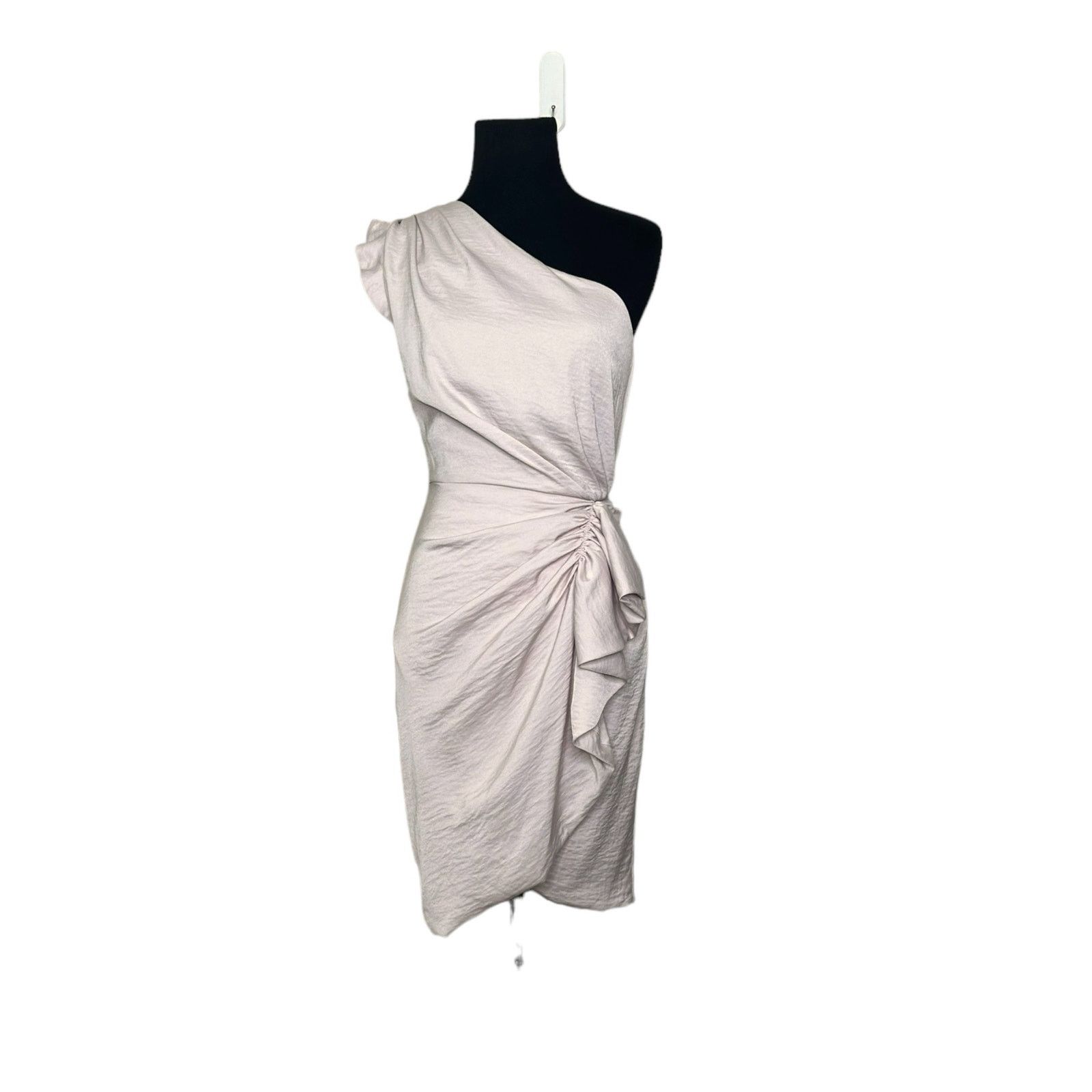 Allsaints AllSaints beige one shoulder party dress size 2 Size XS / US 0-2 / IT 36-38 - 11 Thumbnail