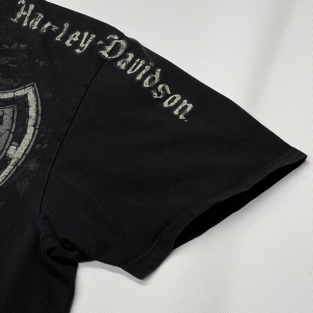 Harley Davidson × Vintage Harley Davidson Tee Shirt Black Biker Motorcycle Wings Flame Size US XXL / EU 58 / 5 - 5 Thumbnail
