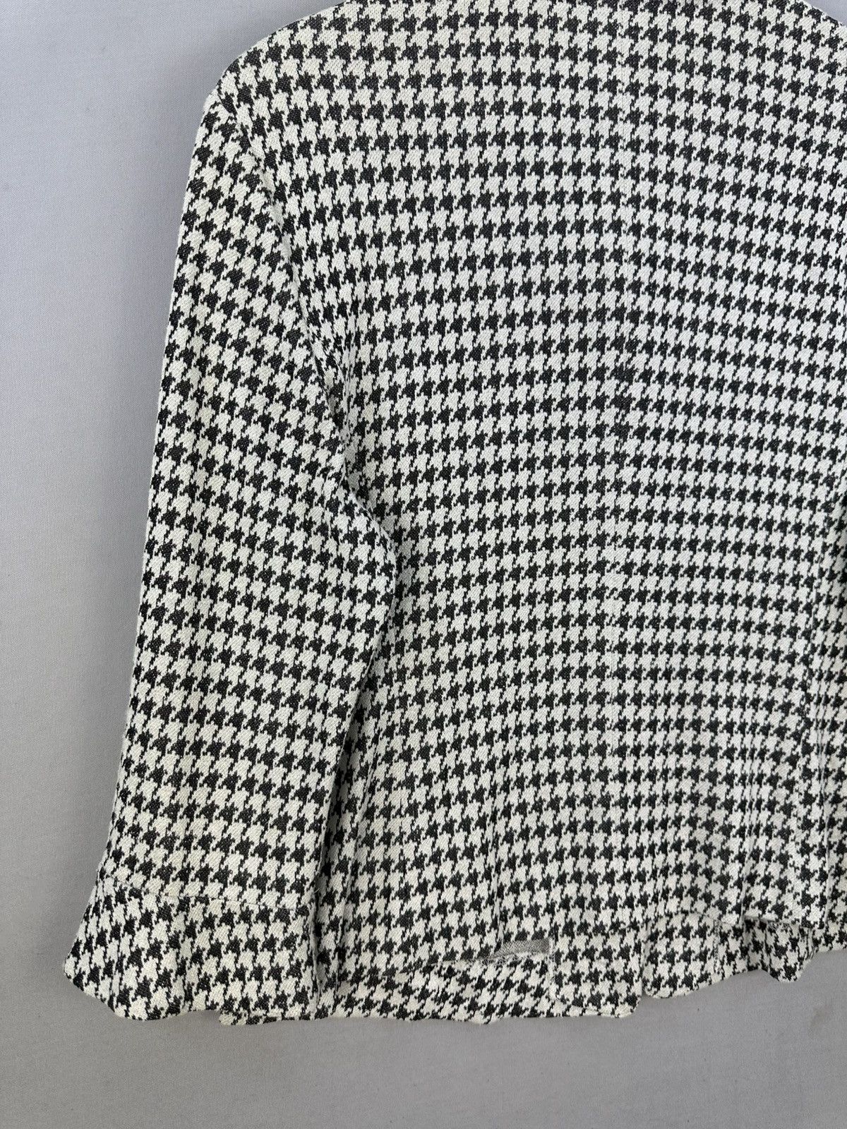 Pierre Cardin Pierre Cardin Houndstooth Rayon Coat Jacket Size S / US 4 / IT 40 - 6 Thumbnail