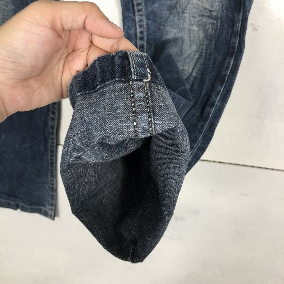 Japanese Brand 🔥Rare Bowcut Denim Distressed Jeans Riobera Designer Size US 30 / EU 46 - 11 Thumbnail