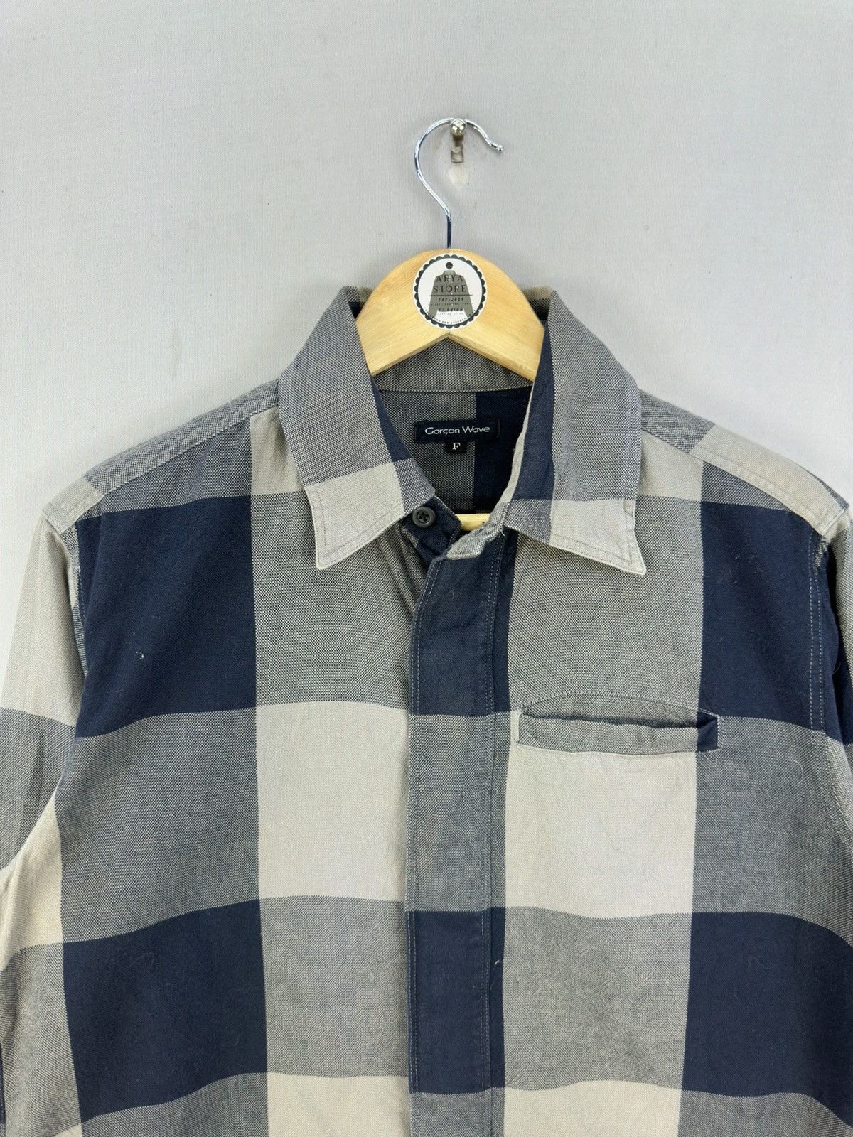 Comme des Garcons Garcon Wave Checkered Flannel Shirt Size US M / EU 48-50 / 2 - 7 Thumbnail