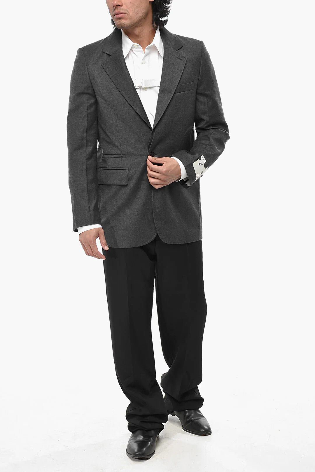 Off-White og1mm0426 3-Pocket Wool Blazer in Grey Size US M / EU 48-50 / 2 - 4 Thumbnail