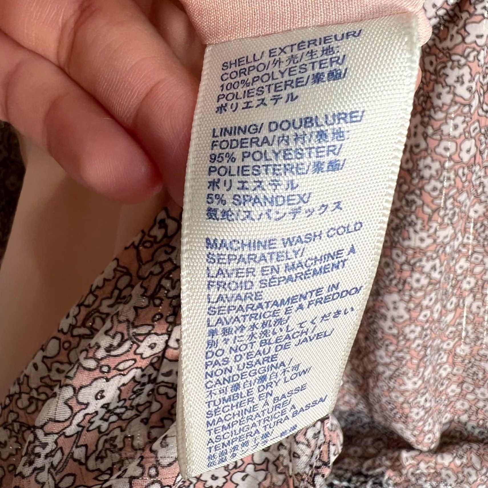 Rebecca Minkoff VINTAGE Rebecca Minkoff Womens Off-Shoulder Floral Dress XS Pink 3/4 Sleeve Short Dress Womens Flower Mini Polyester Spandex Size XS / US 0-2 / IT 36-38 - 4 Thumbnail