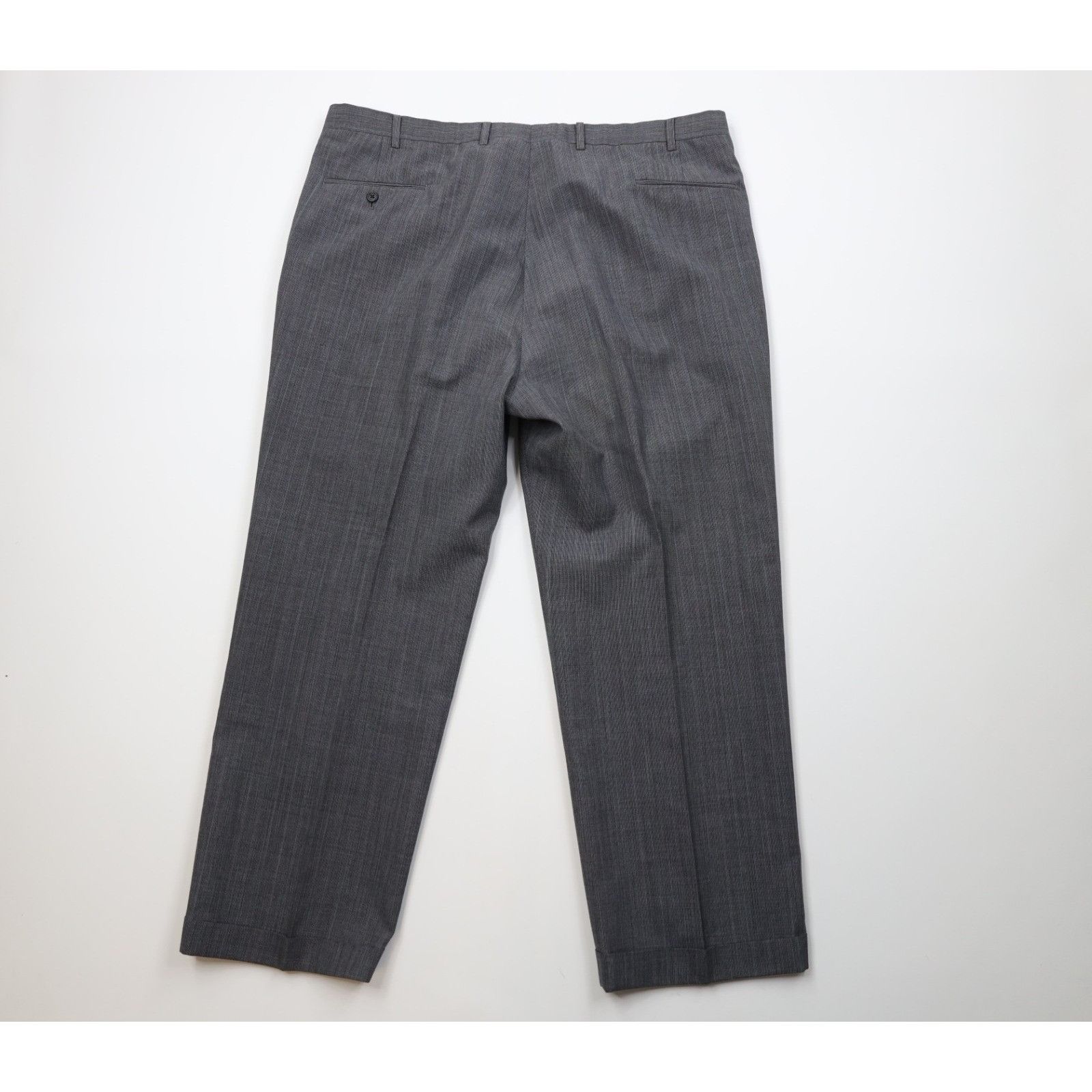 Vintage Vintage 90s Streetwear Hand Tailored 2 Piece Suit Wedding Size 48R - 17 Thumbnail