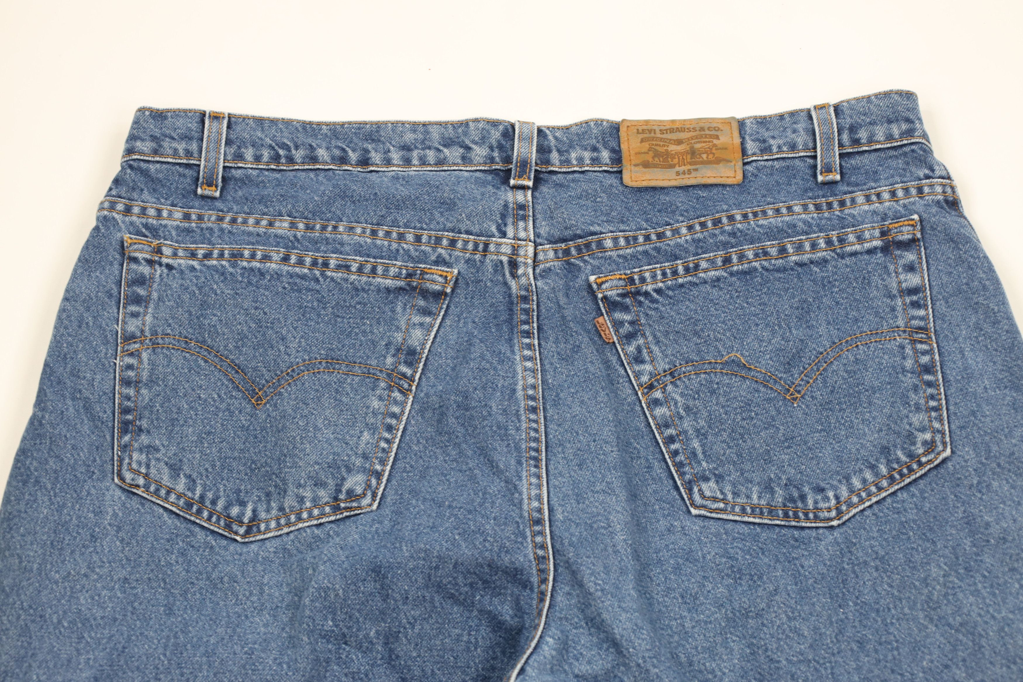 Levi's × Vintage Vintage 90s Levis 545 Loose Fit Denim Jeans Blue Cotton Size US 38 / EU 54 - 10 Thumbnail