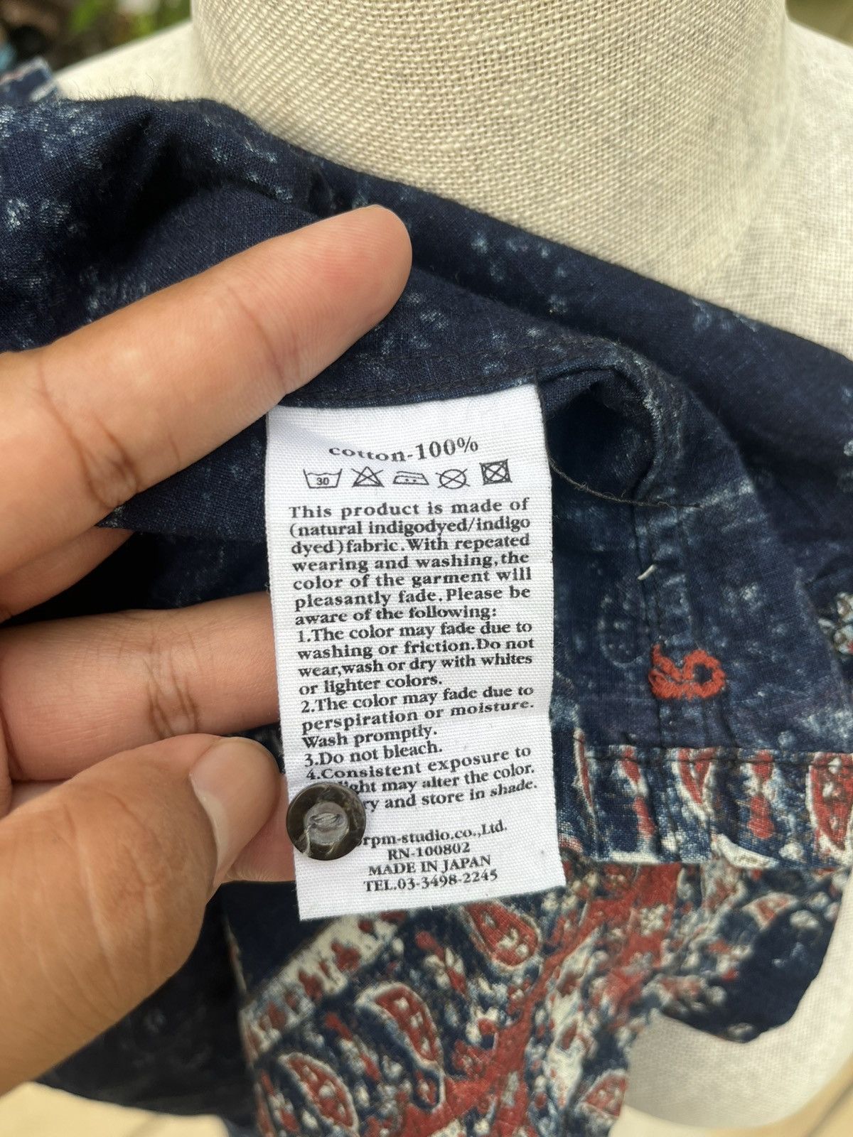 45rpm Sleeveless indigo printed blouse Size S / US 4 / IT 40 - 10 Thumbnail