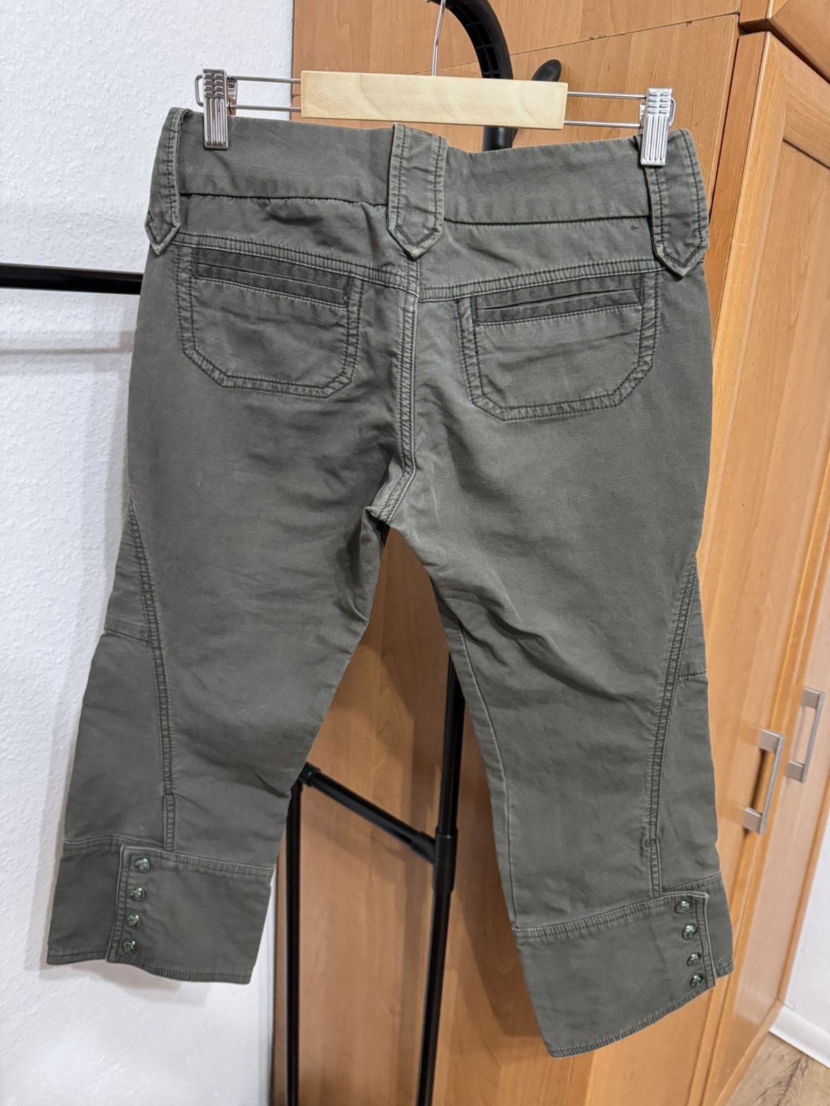 Diesel DIESEL Vintage Y2K Low-Rise Cropped Cargo/Biker Pants Size 26" / US 2 / IT 38 - 4 Thumbnail