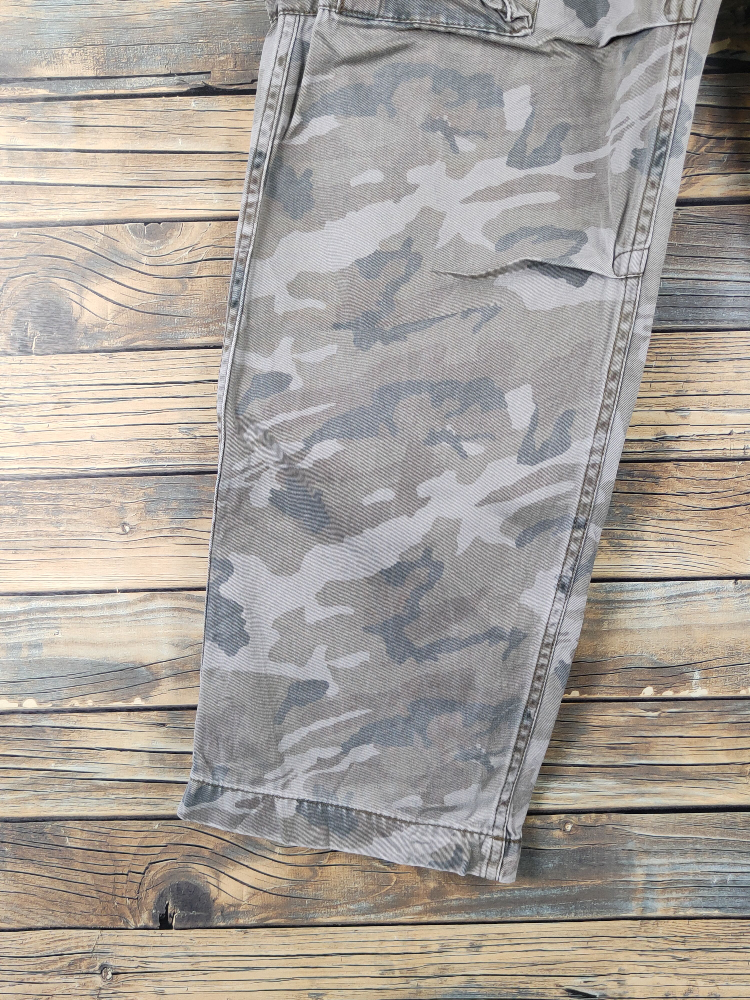 Japanese Brand Real Crush Clothing Camo Multipocket Cargo Pants #W1889 Size US 30 / EU 46 - 4 Thumbnail