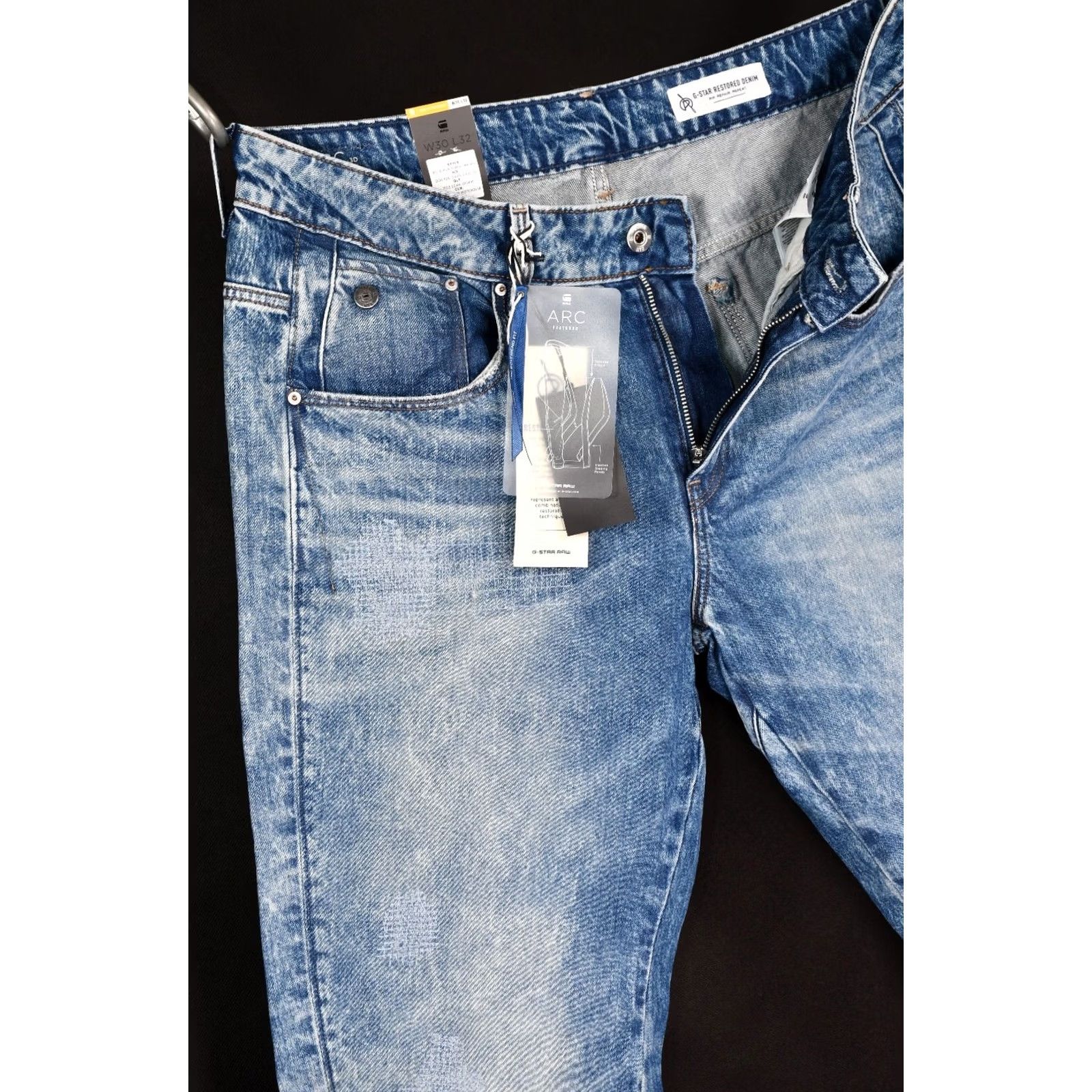 G-Star G-Star Arc 3D Mid Boyfriend Denim Jeans WOMEN W30/L32 Blue 100% Cotton 5-Pocket Size 30" / US 8 / IT 44 - 4 Thumbnail