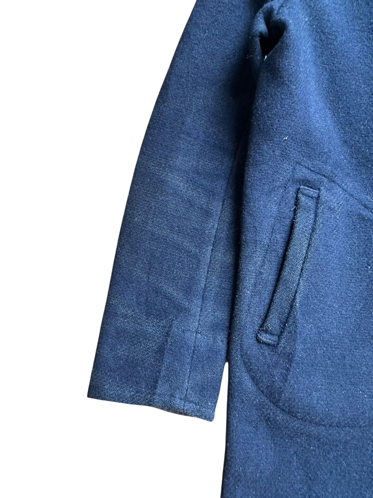 Danton Danton Wool Hooded Coat Navy Workwear Jacket Chore Style Size S / US 4 / IT 40 - 4 Thumbnail