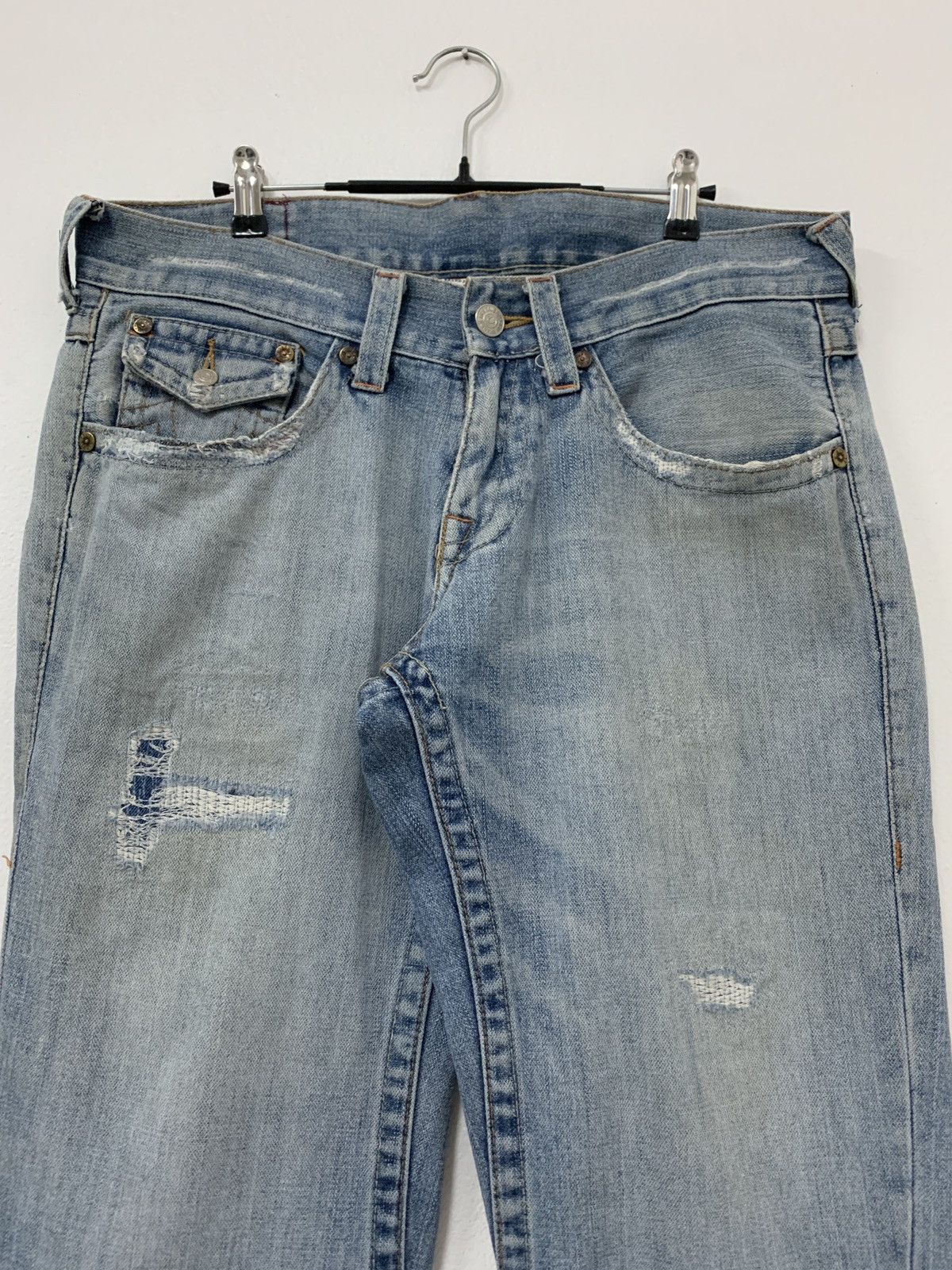 True Religion True Religion Embroidered Flared Jeans Size US 34 / EU 50 - 3 Thumbnail