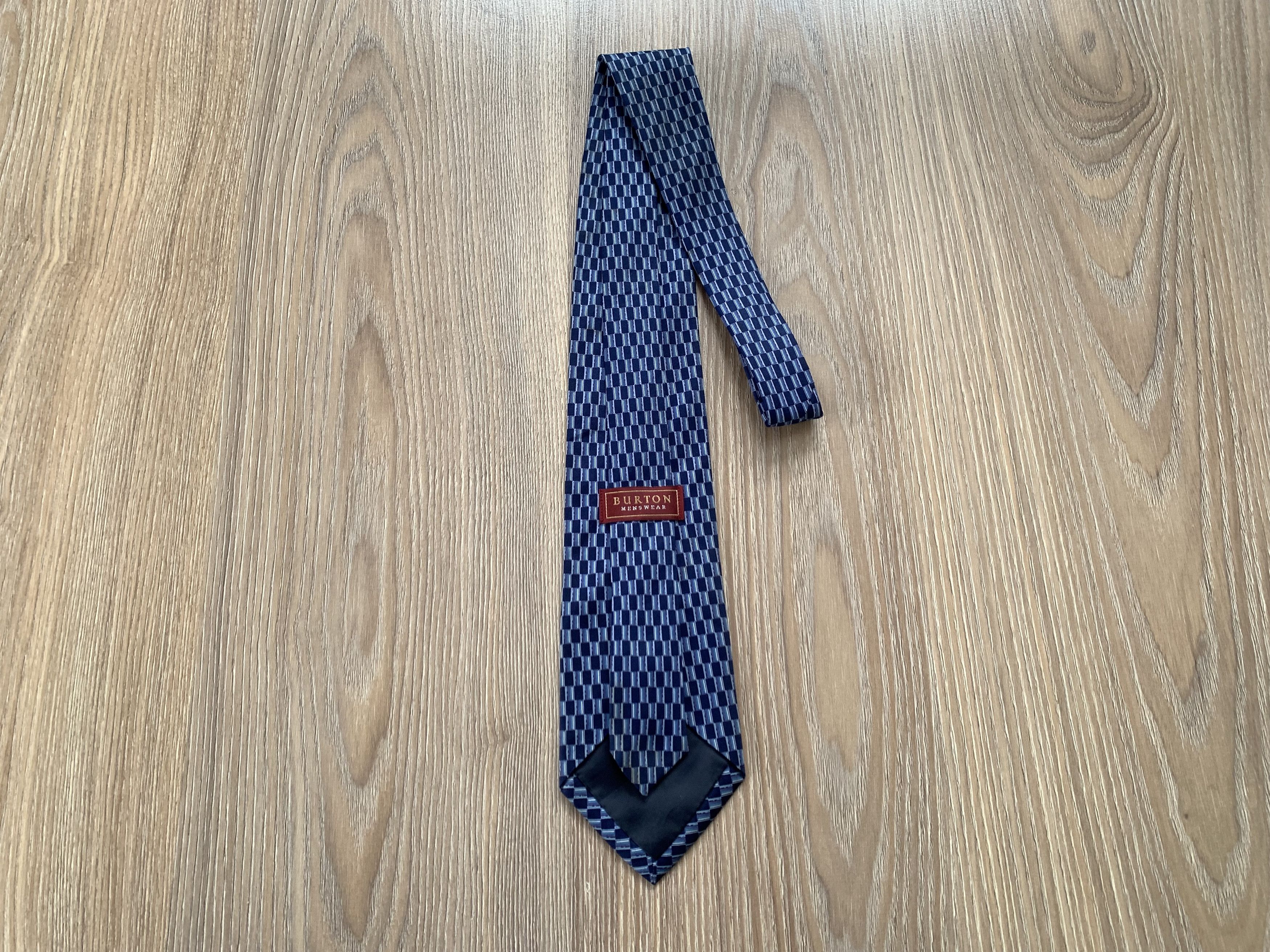 Burton Burton Blue Patterned Tie Size ONE SIZE - 5 Thumbnail